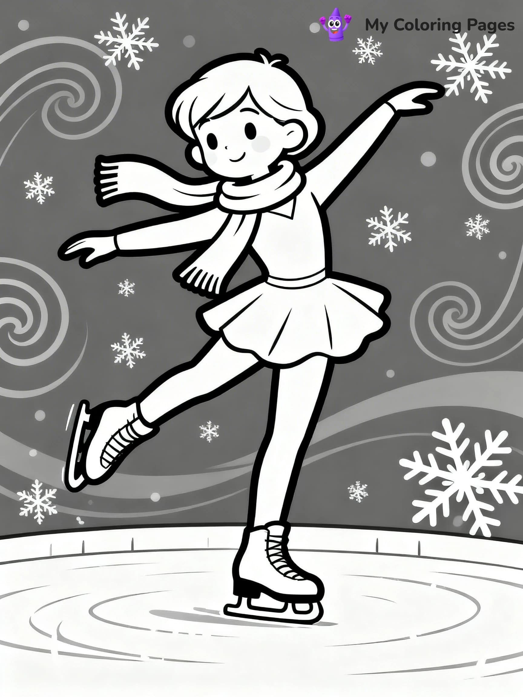 Figure Skating Coloring Pages - 2