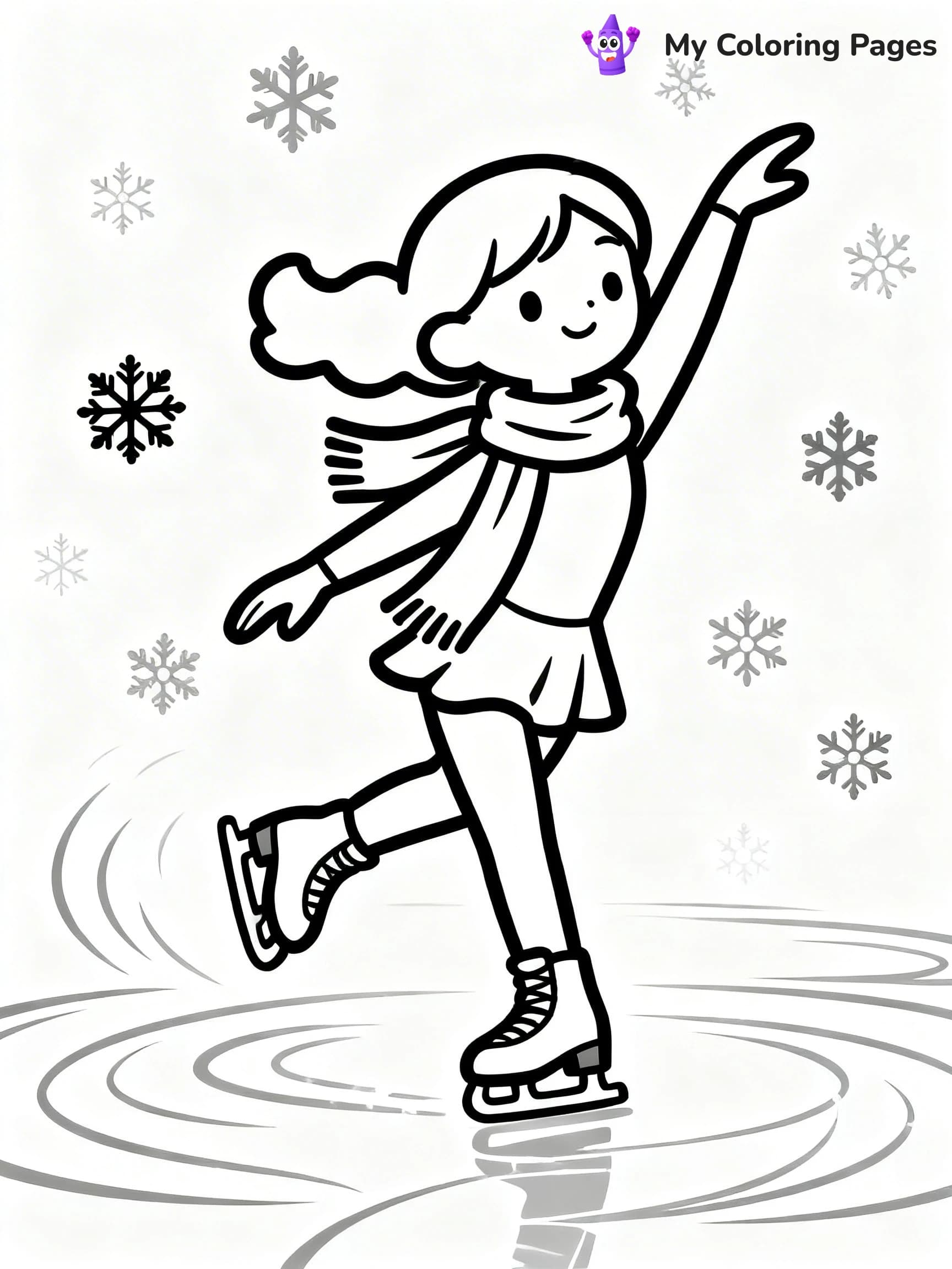 Figure Skating Coloring Pages - 1