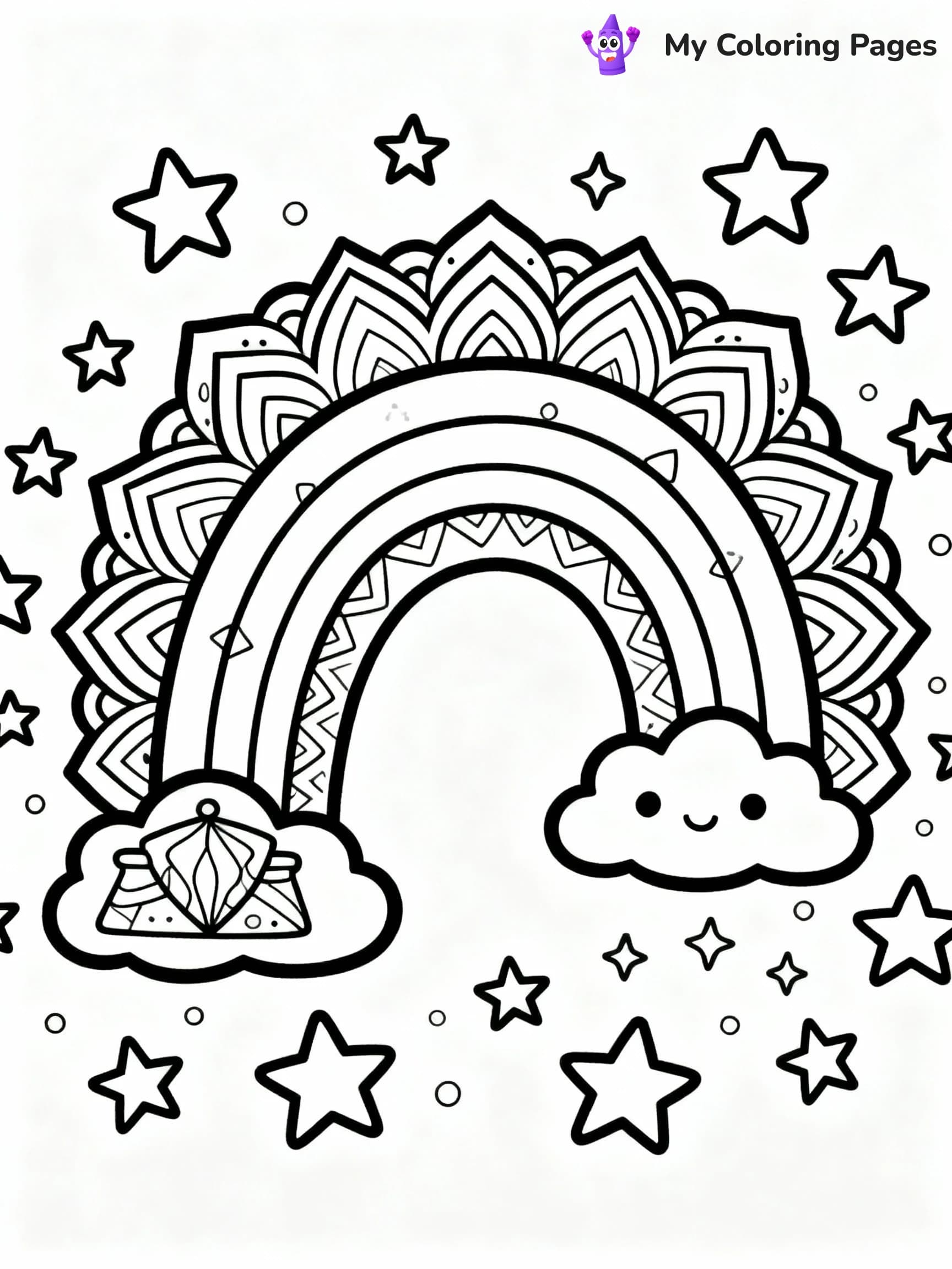 Rainbow Coloring Pages - 24