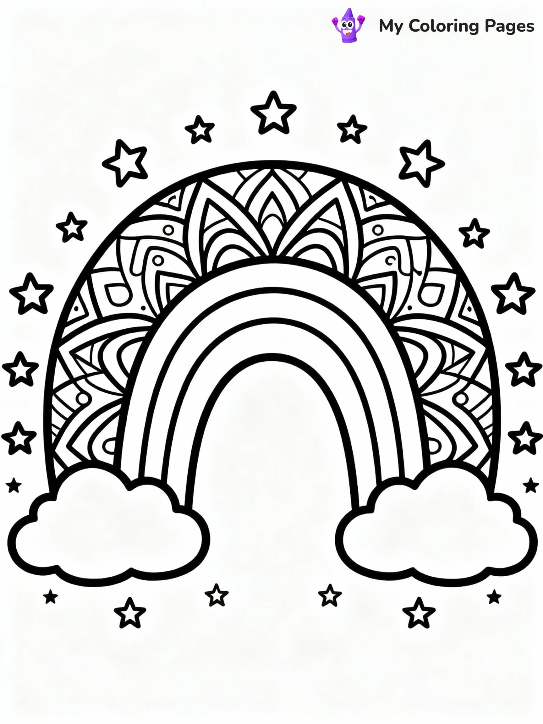 Rainbow Coloring Pages - 23