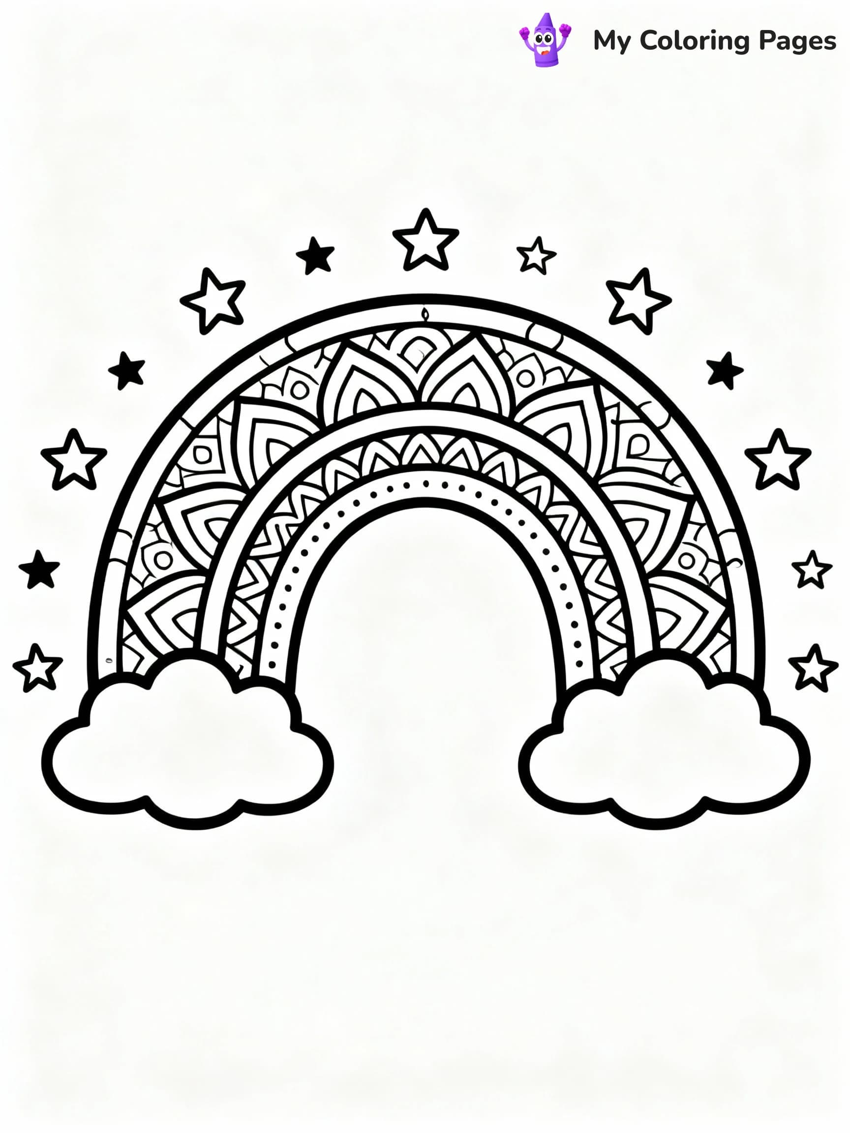 Rainbow Coloring Pages - 22