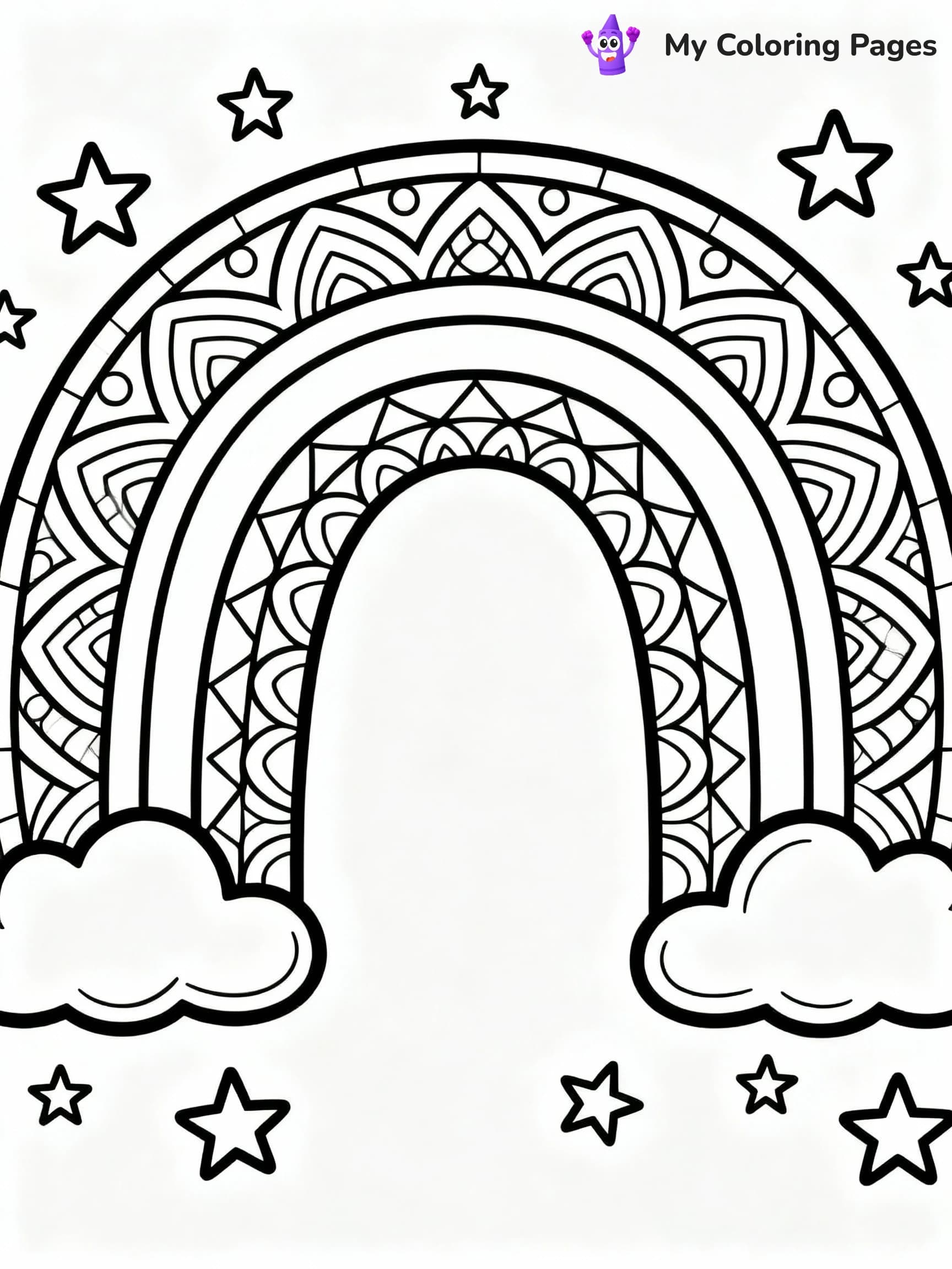Rainbow Coloring Pages - 21