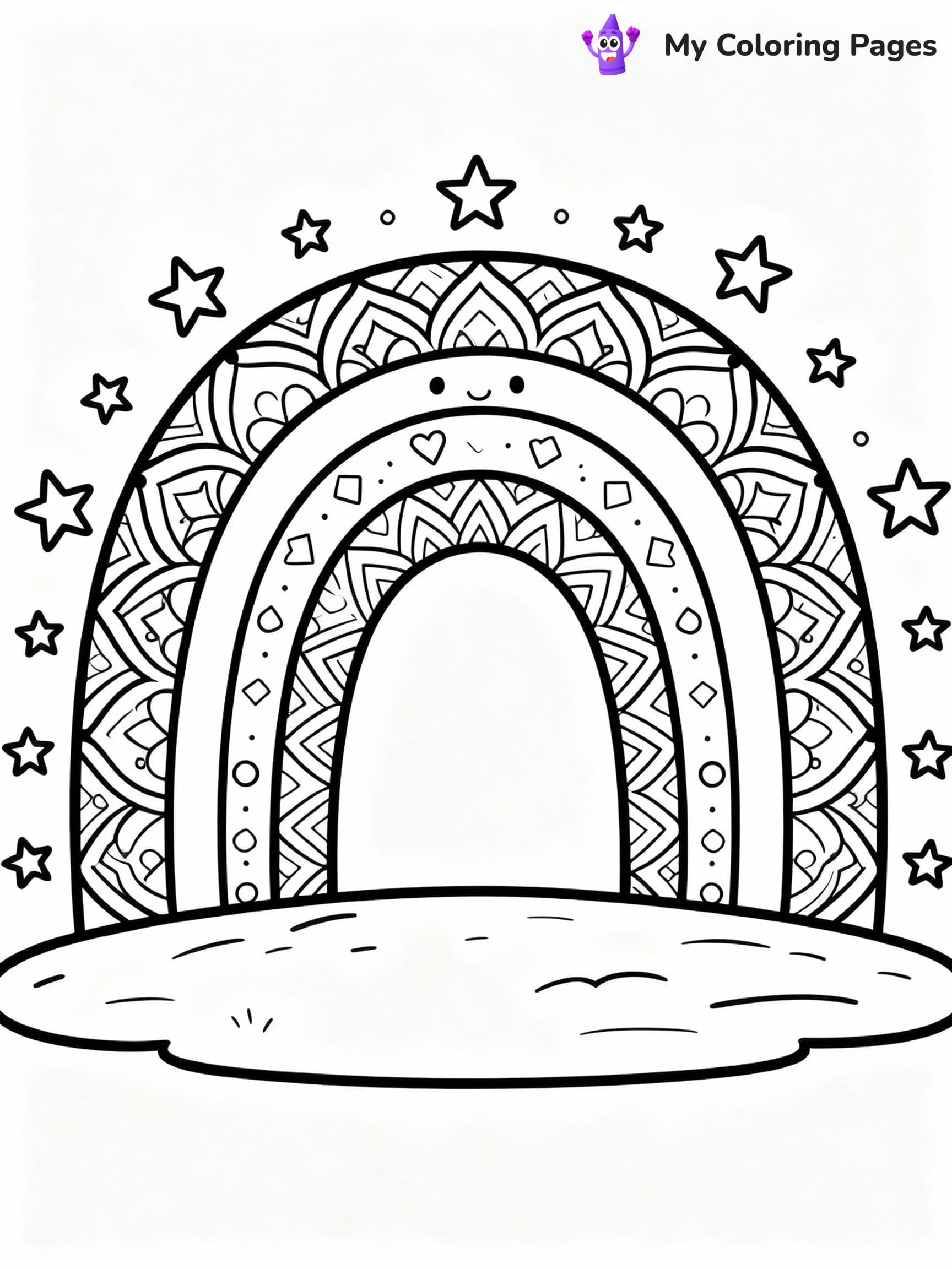 Rainbow Coloring Pages - 19
