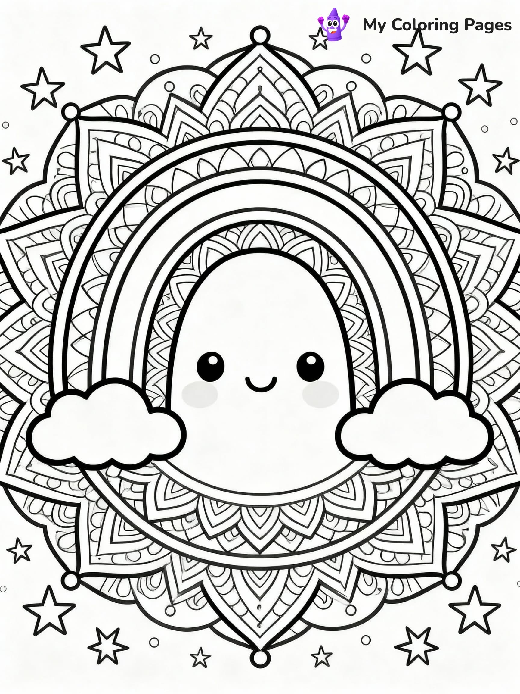 Rainbow Coloring Pages - 16