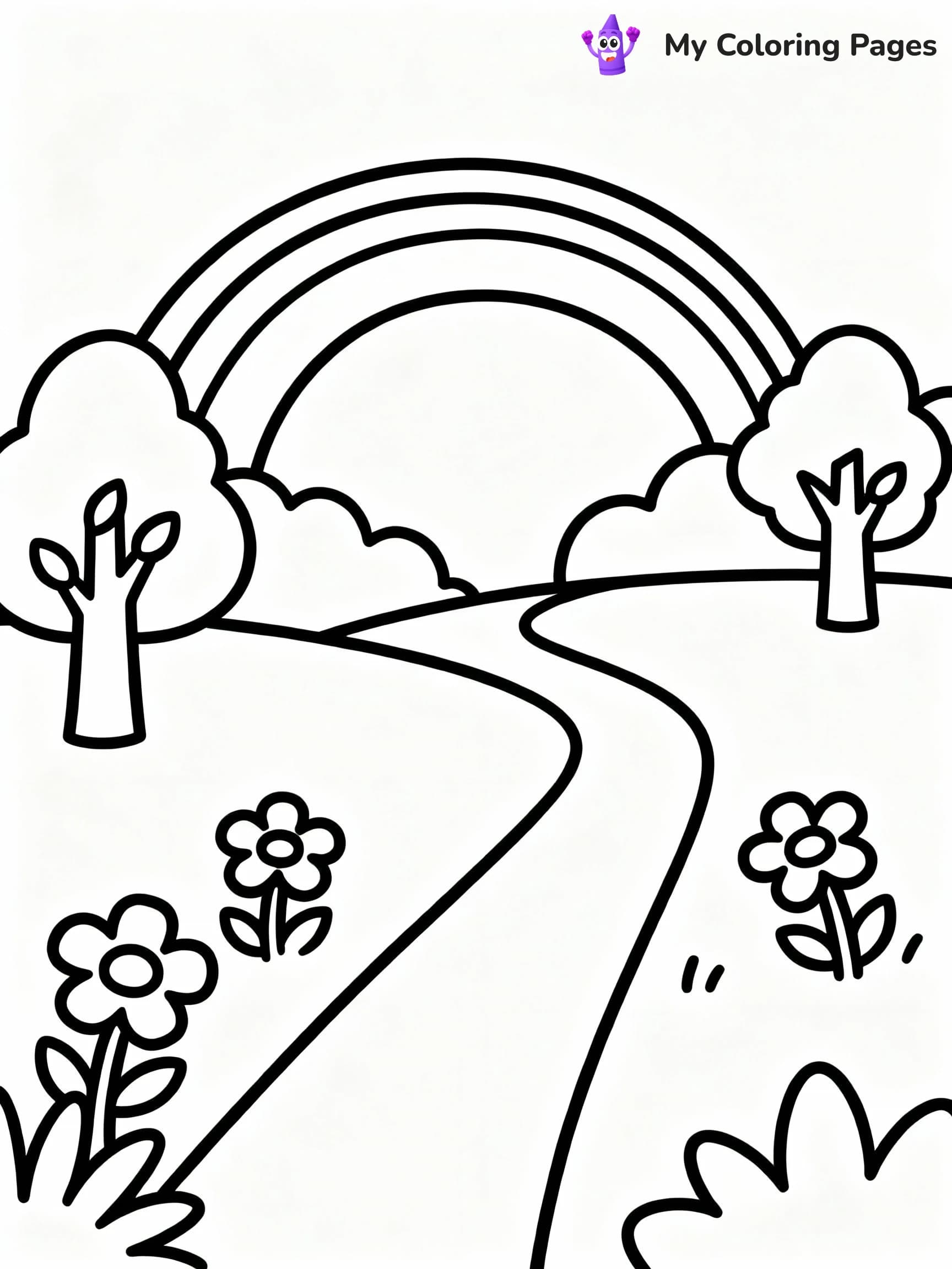 Rainbow Coloring Pages - 14
