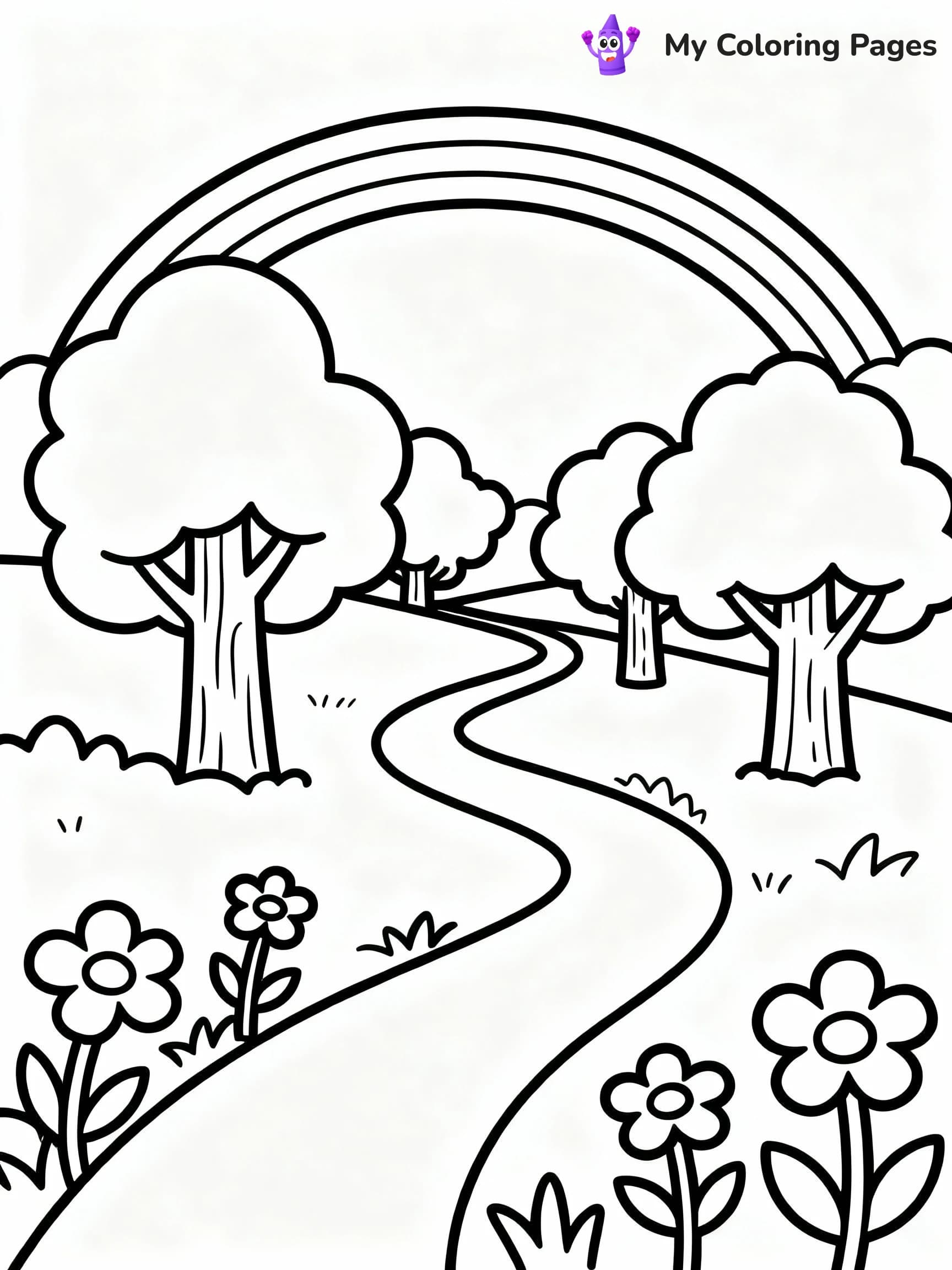 Rainbow Coloring Pages - 10
