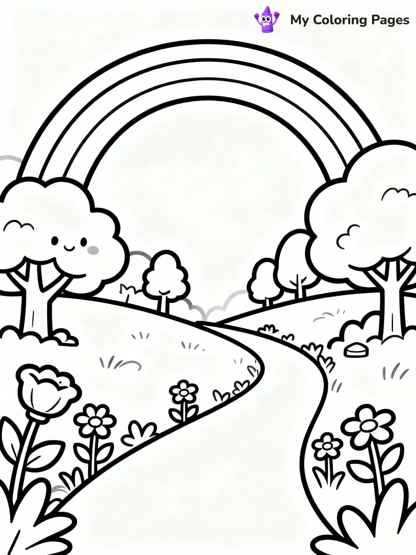 Rainbow Coloring Pages - 9