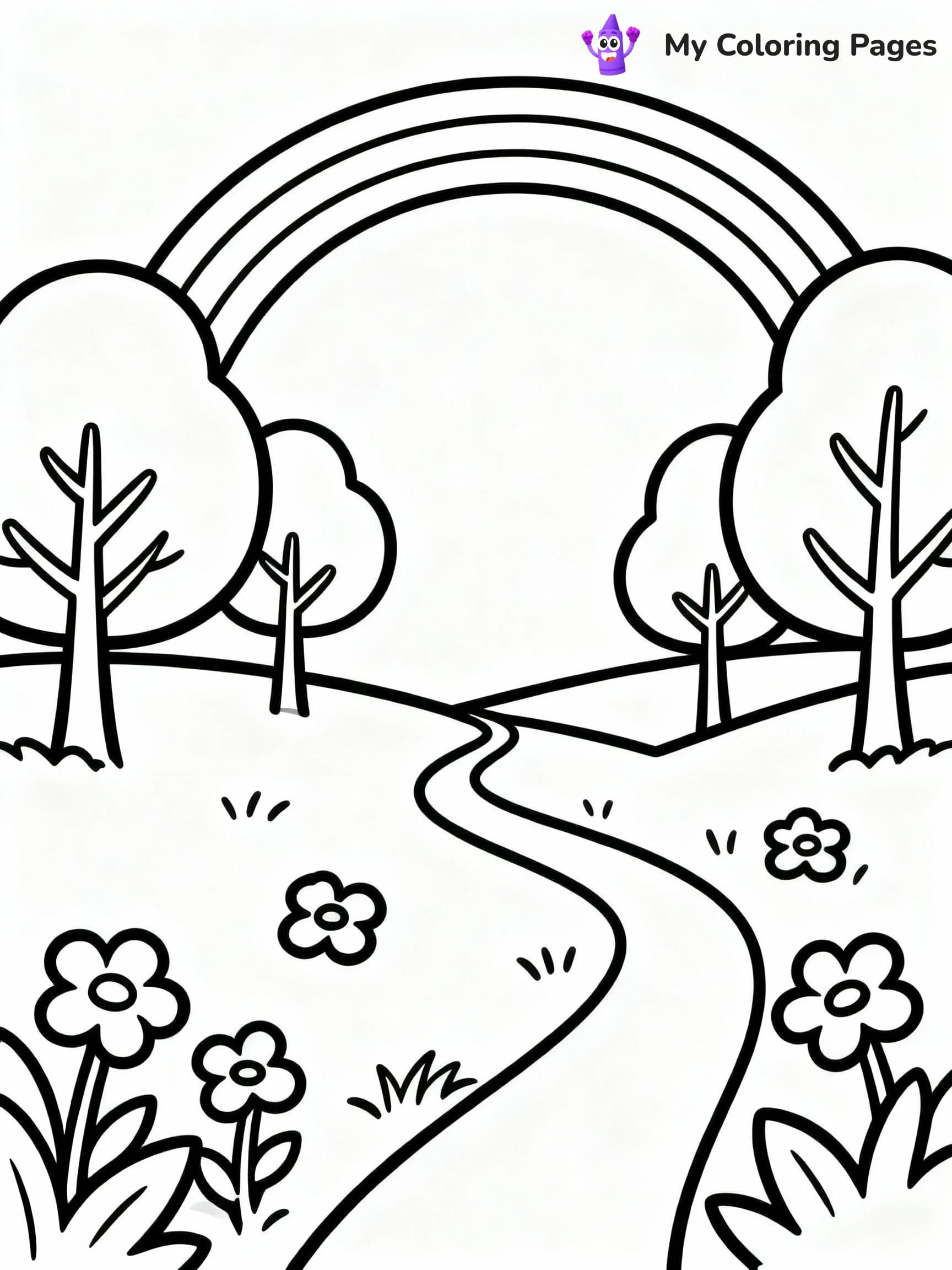 Rainbow Coloring Pages - 8