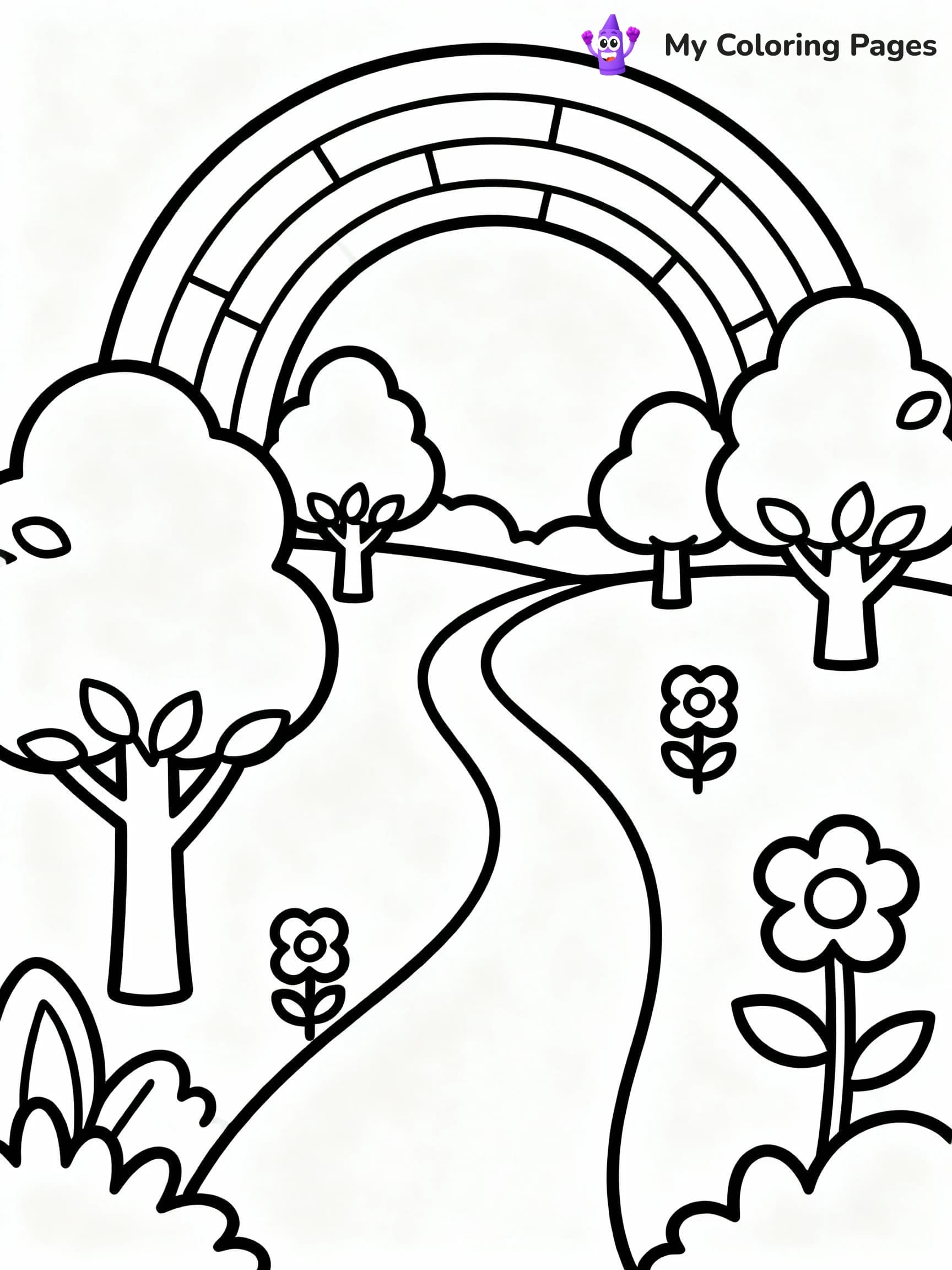 Rainbow Coloring Pages - 7