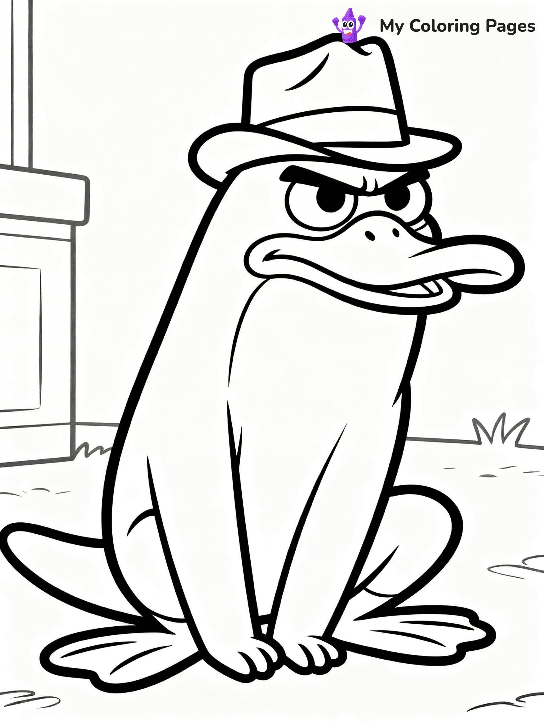 Perry the Platypus Coloring Pages - 3