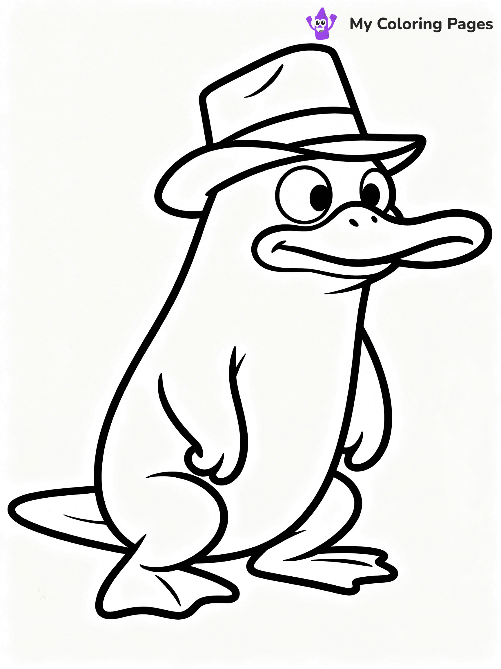 Perry the Platypus Coloring Pages - 1