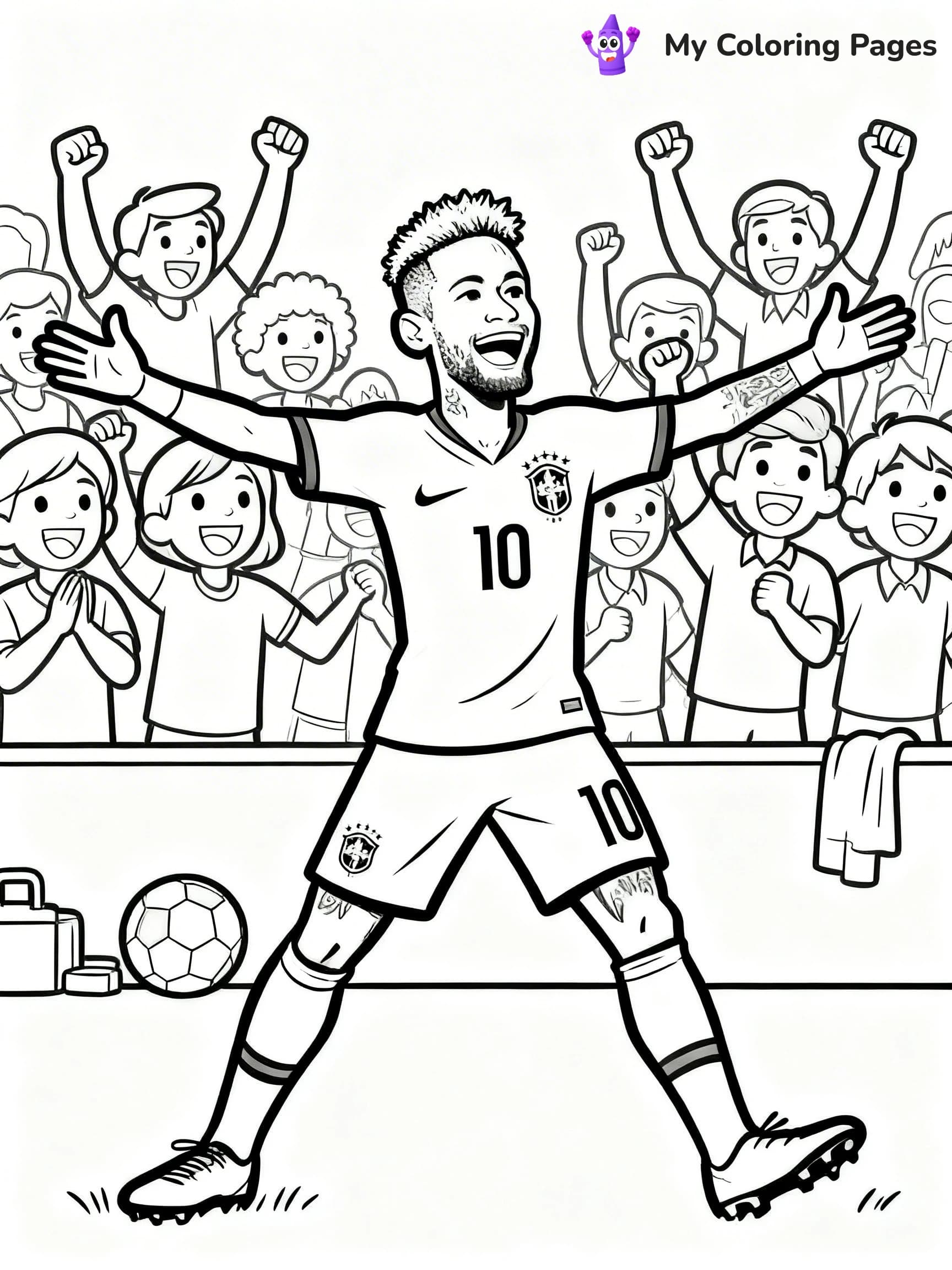 Neymar Coloring Pages - 20