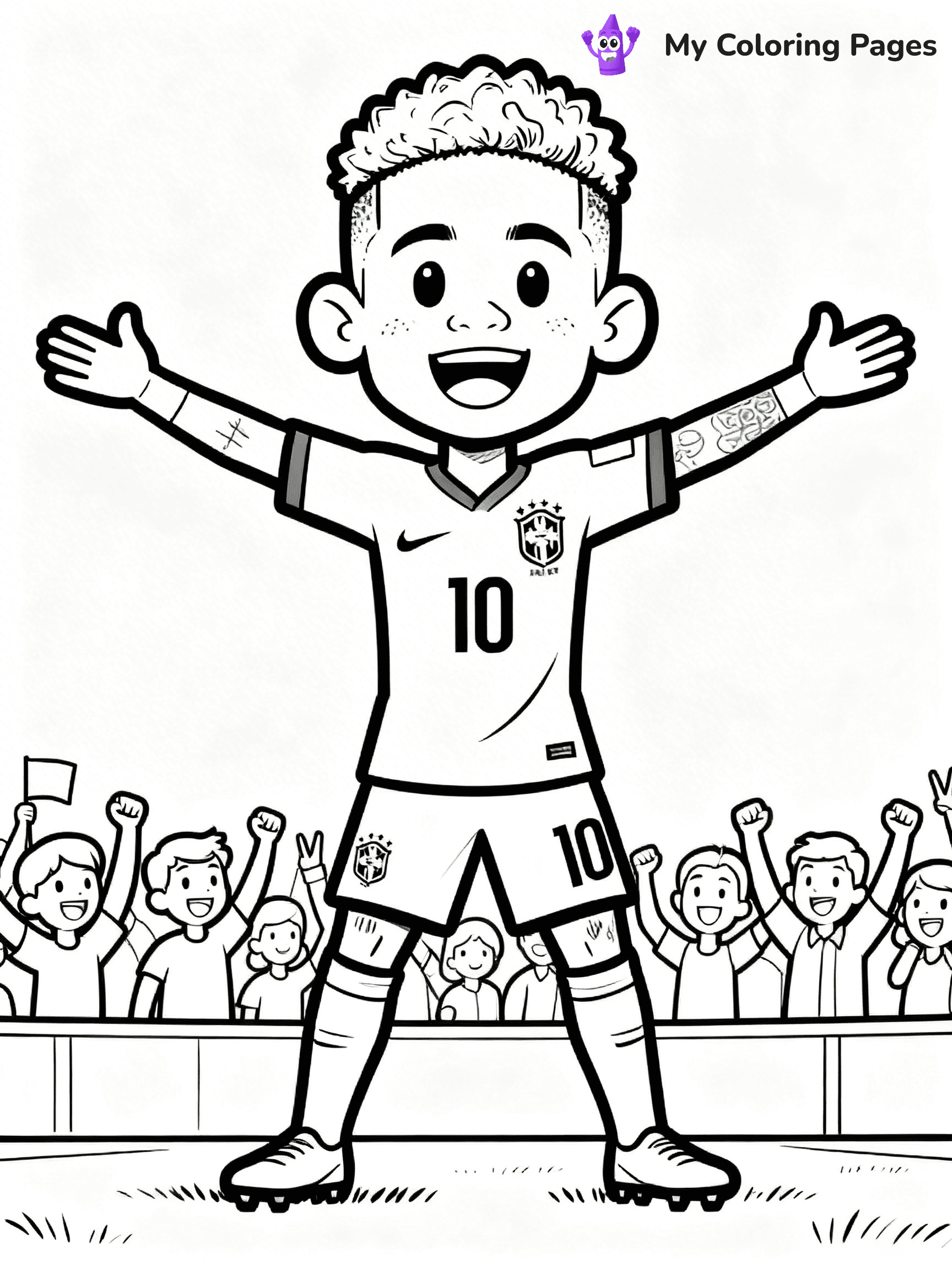 Neymar Coloring Pages - 17