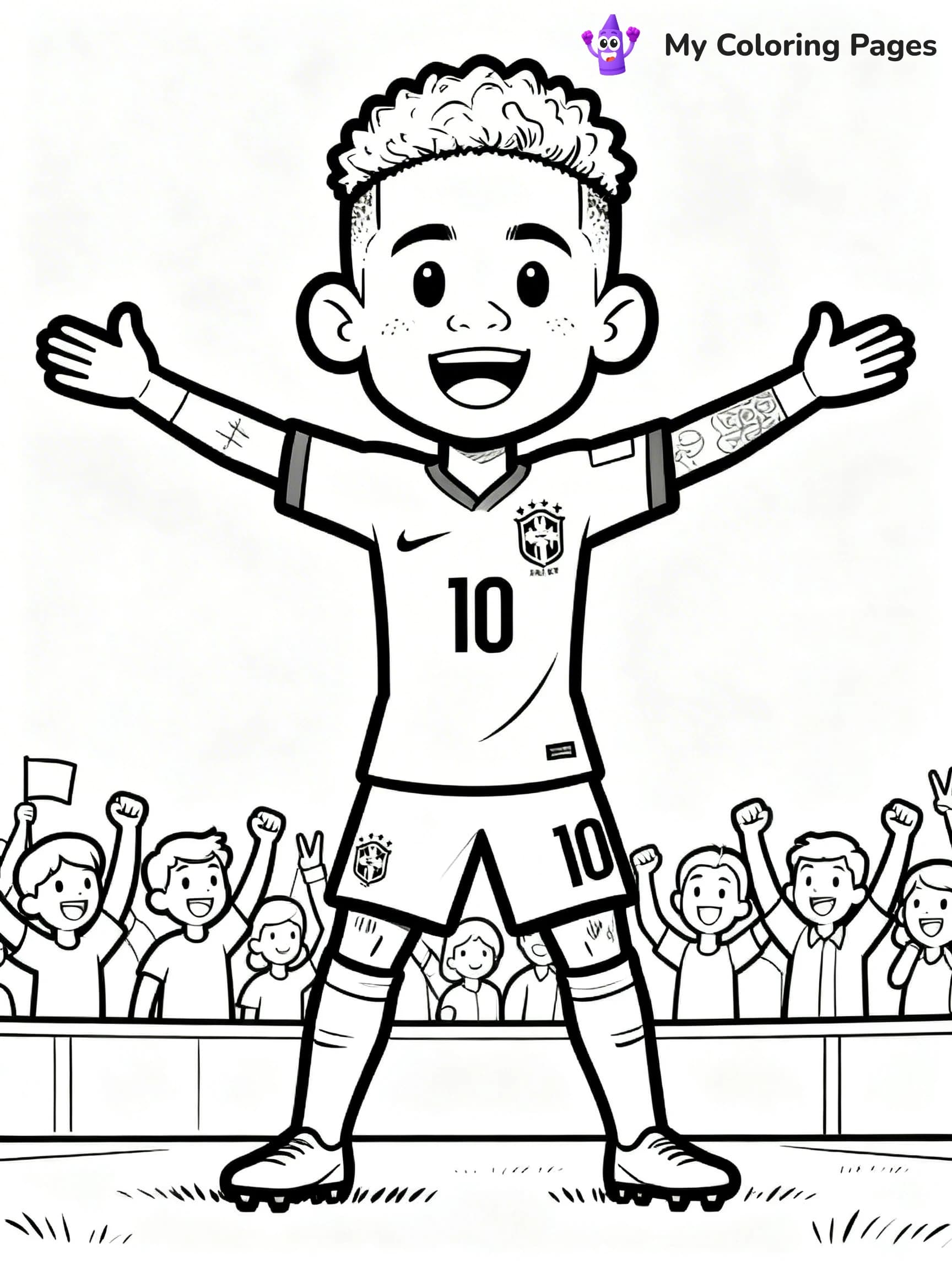 Neymar Coloring Pages - 17