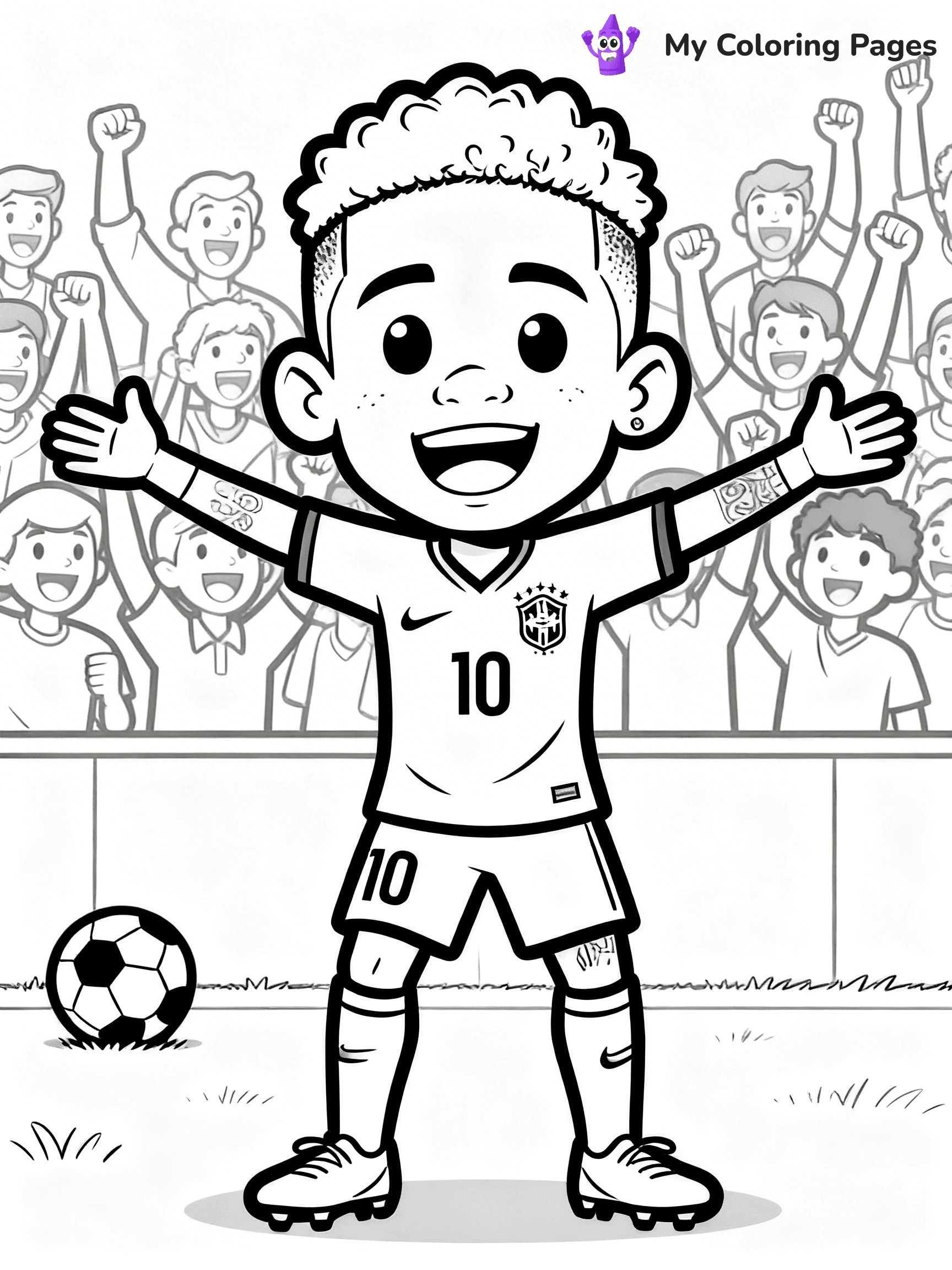 Neymar Coloring Pages - 16