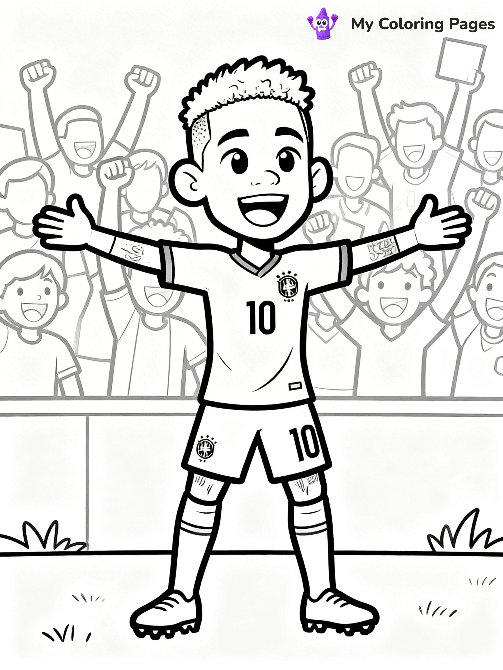 Neymar Coloring Pages - 15
