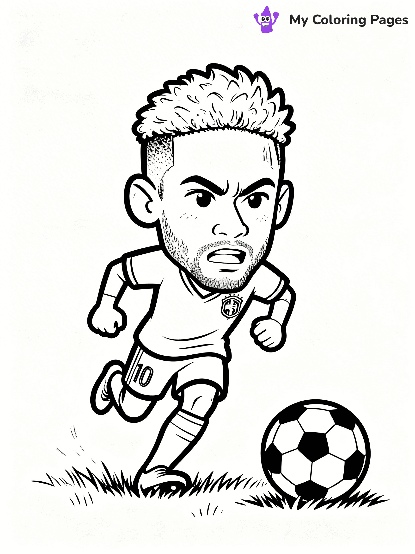 Neymar Coloring Pages - 14
