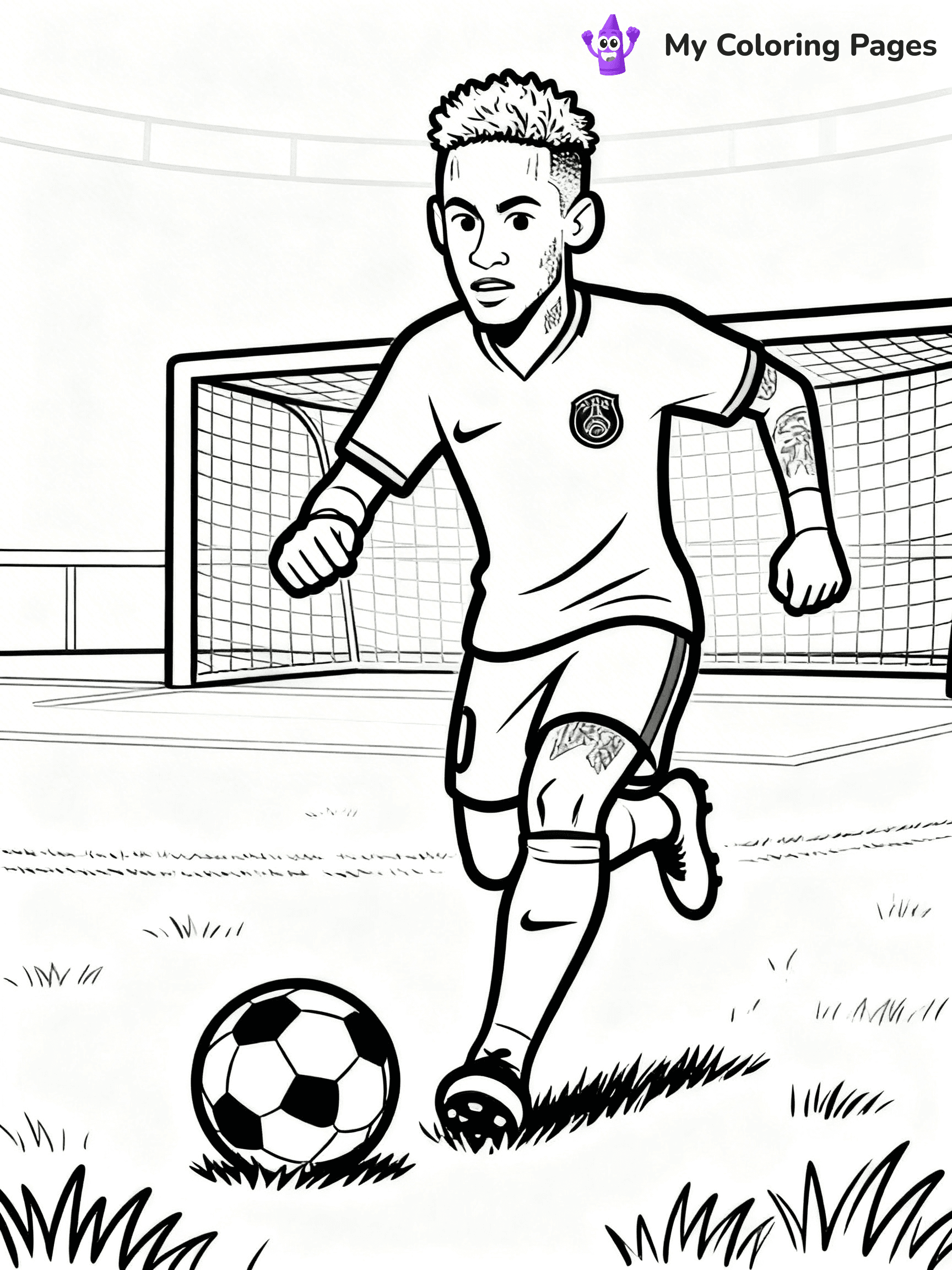 Neymar Coloring Pages - 12