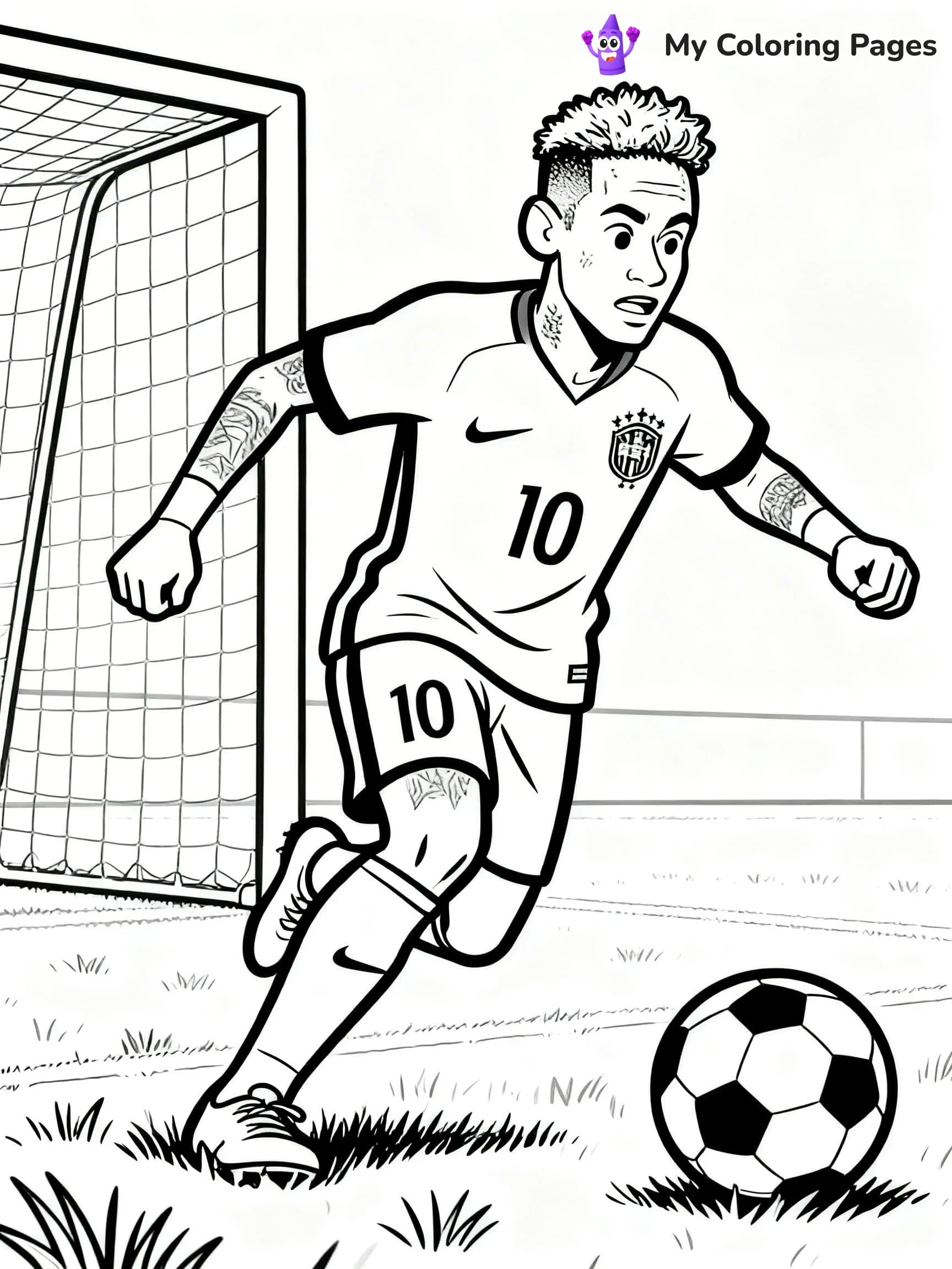 Neymar Coloring Pages - 11