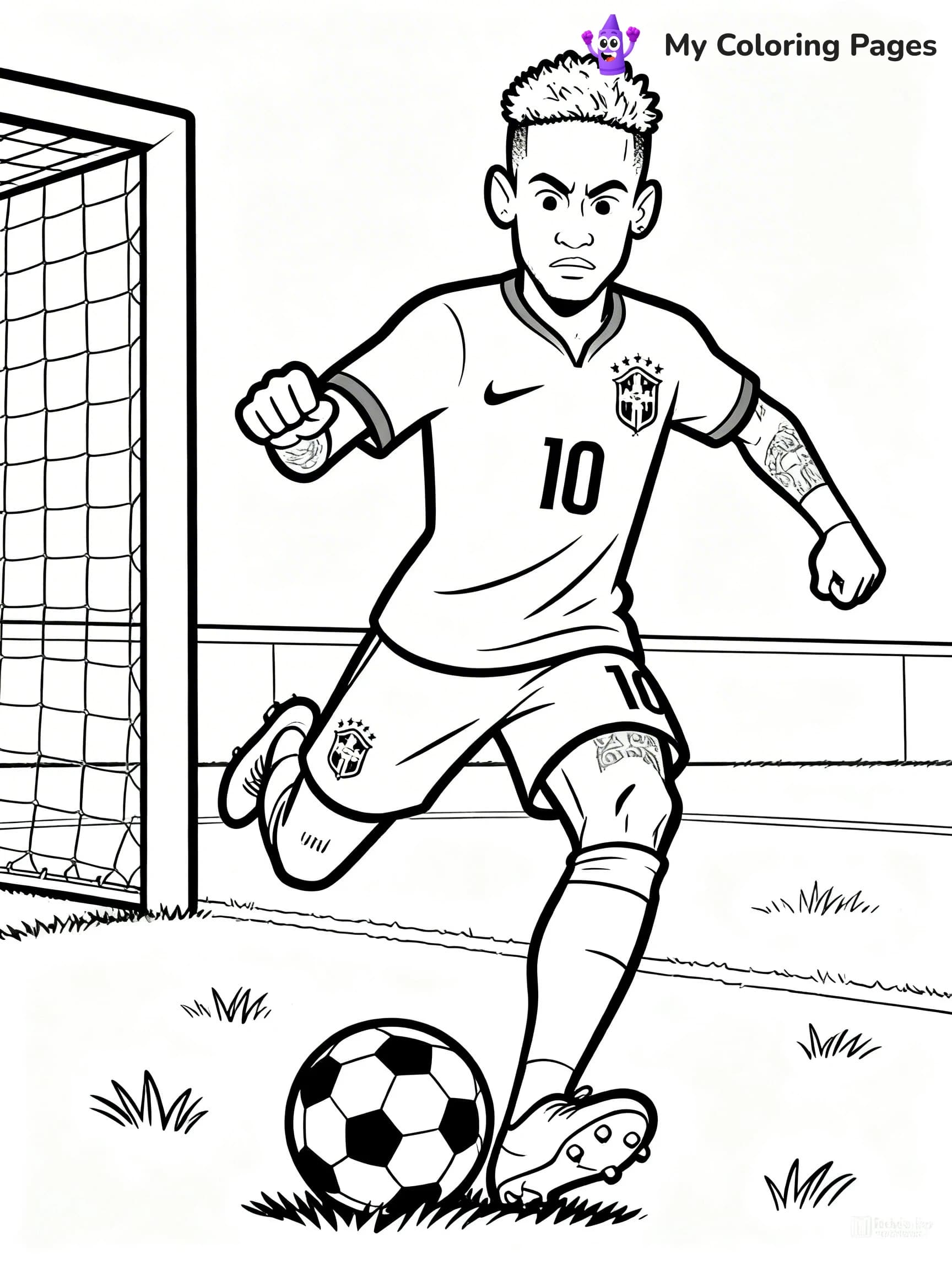 Neymar Coloring Pages - 10