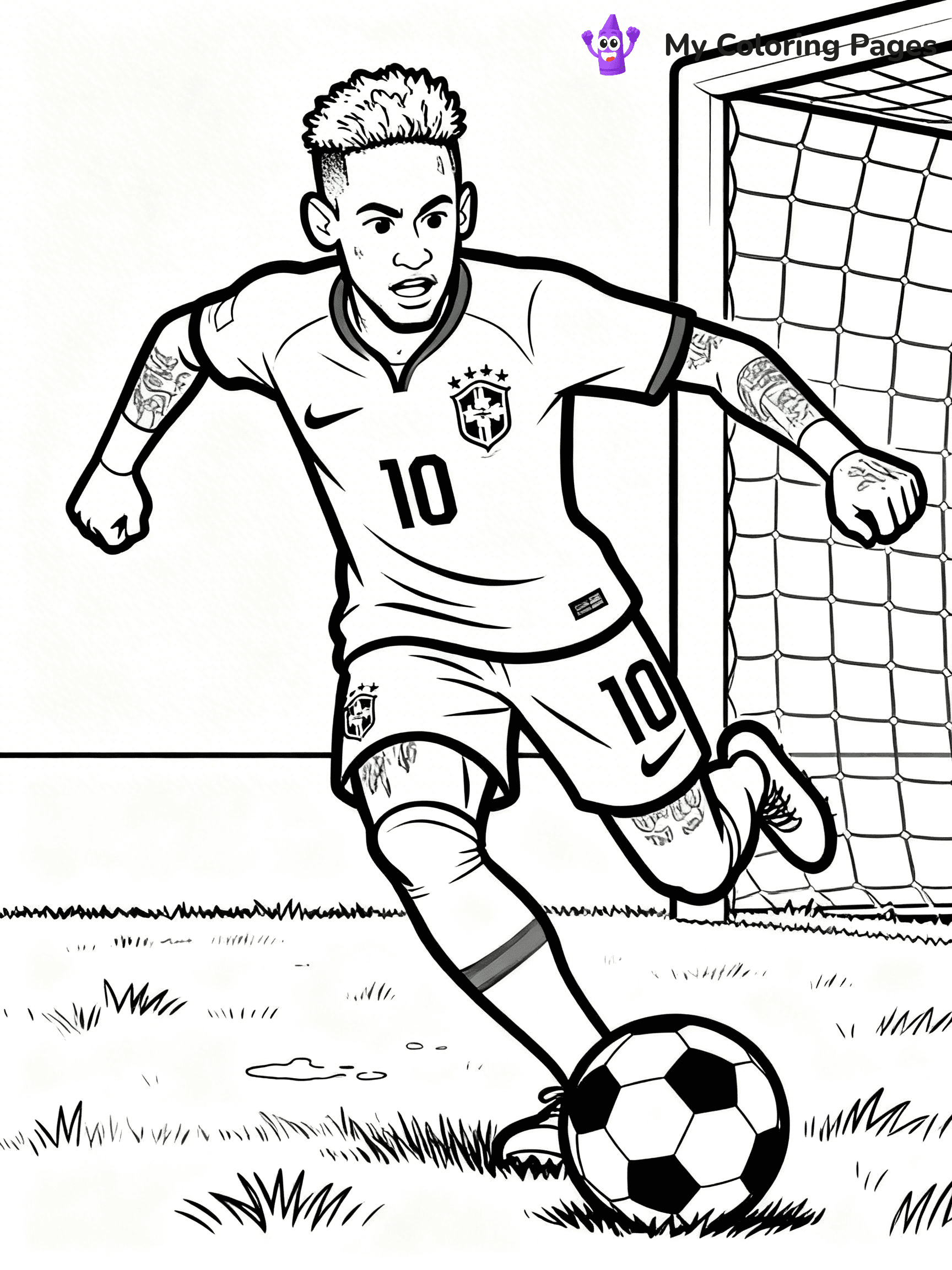 Neymar Coloring Pages - 9