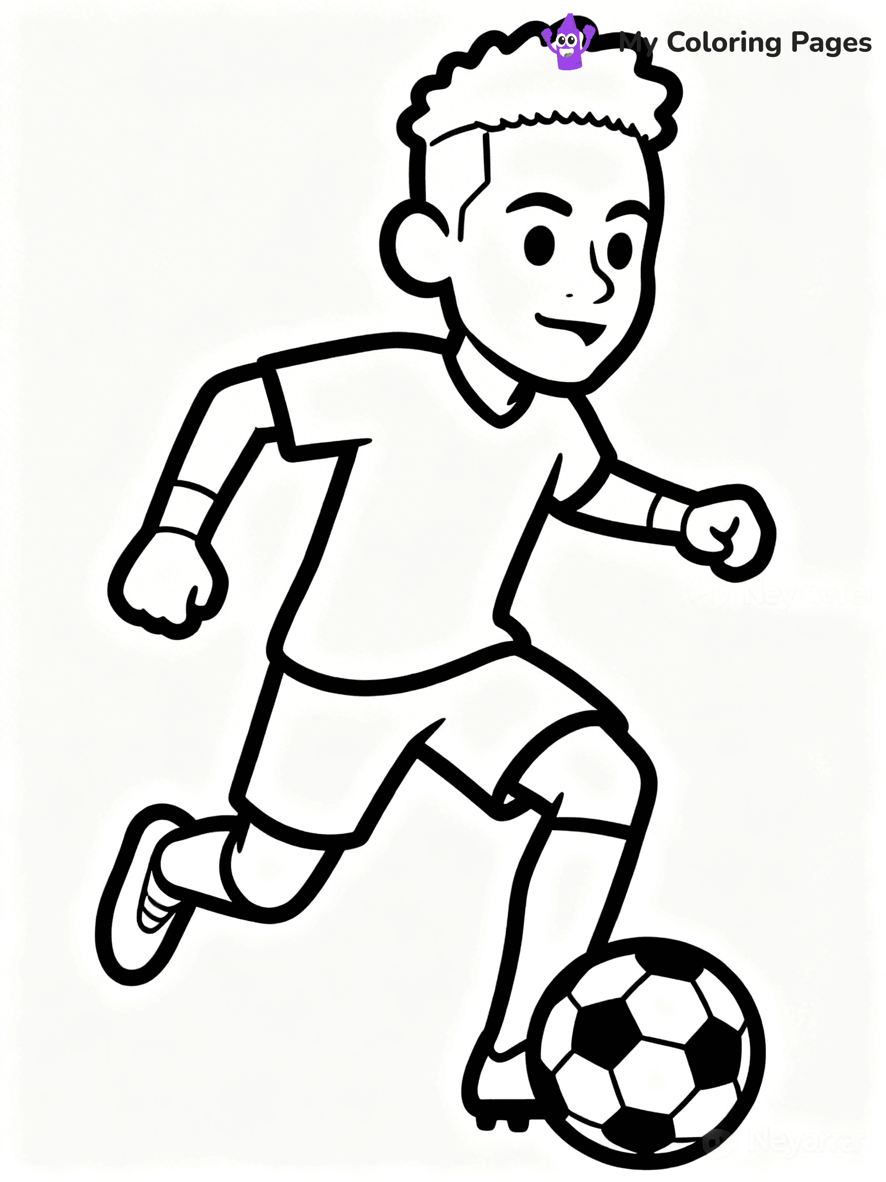 Neymar Coloring Pages - 8