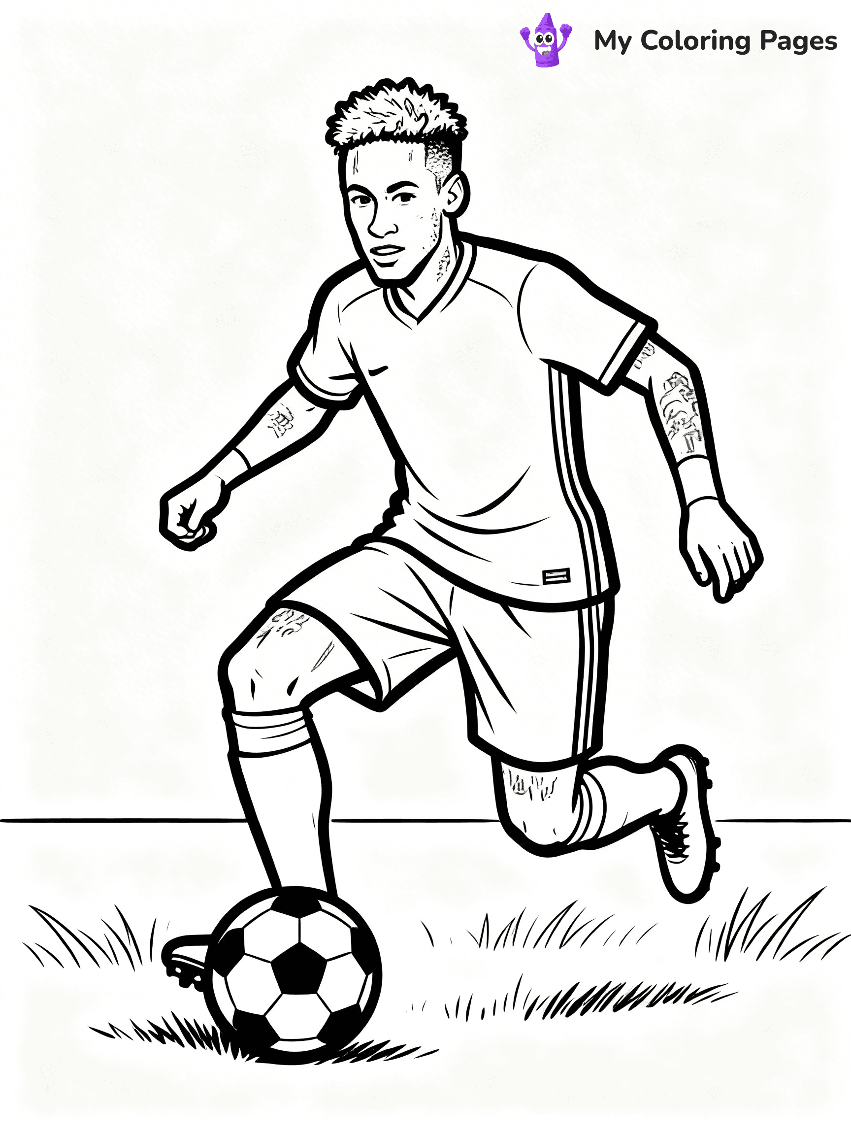 Neymar Coloring Pages - 7