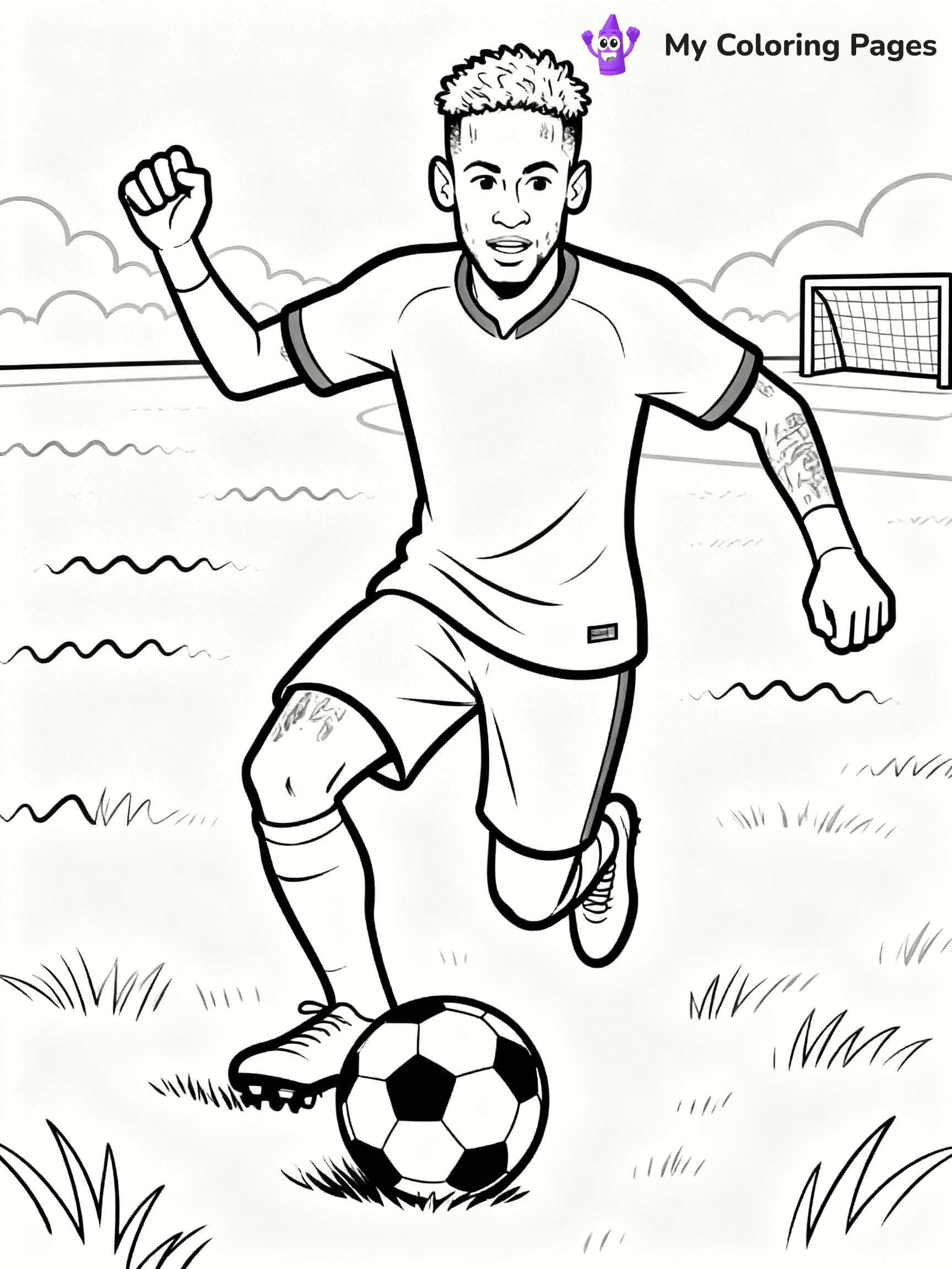 Neymar Coloring Pages - 4