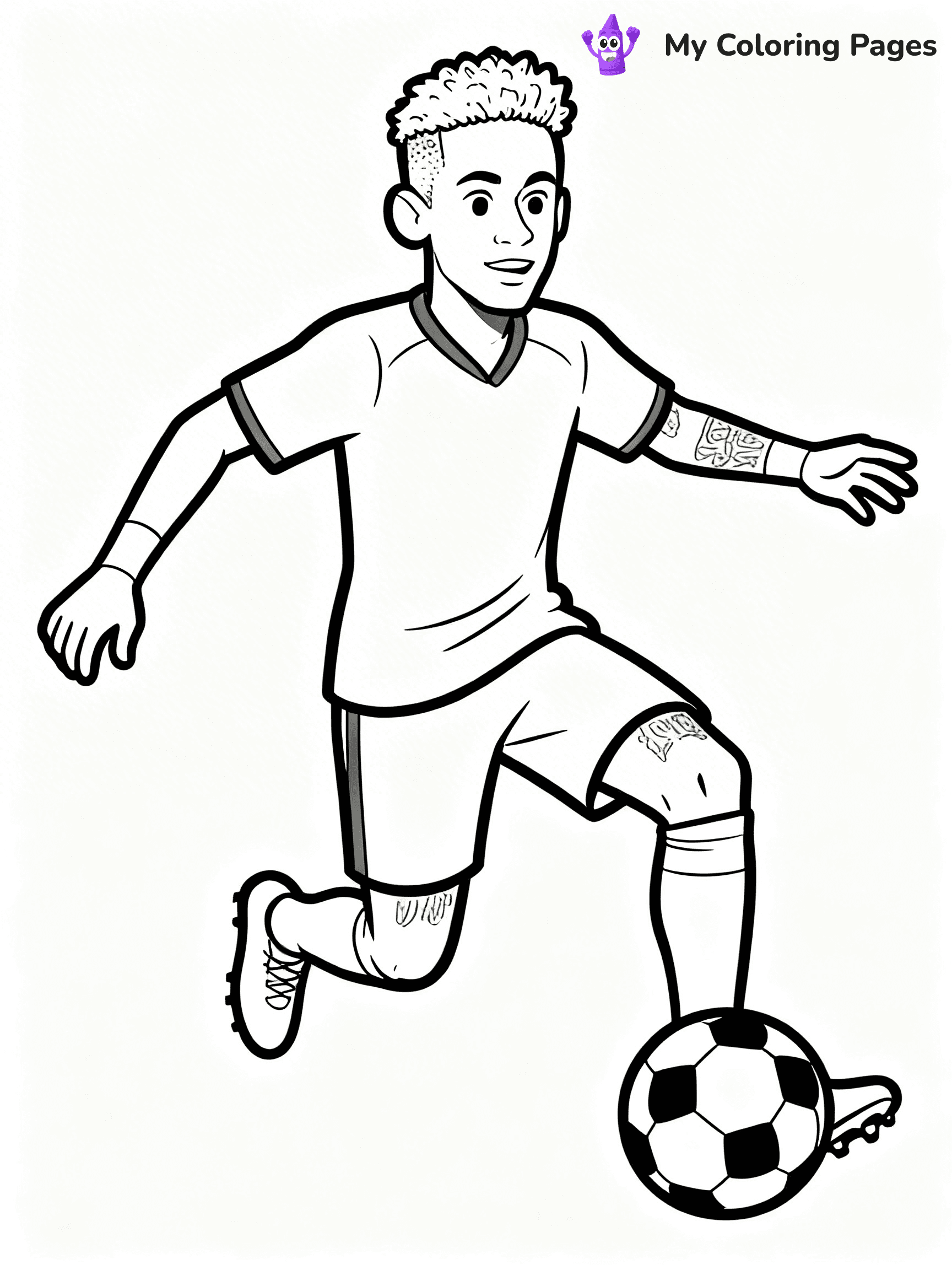 Neymar Coloring Pages - 3