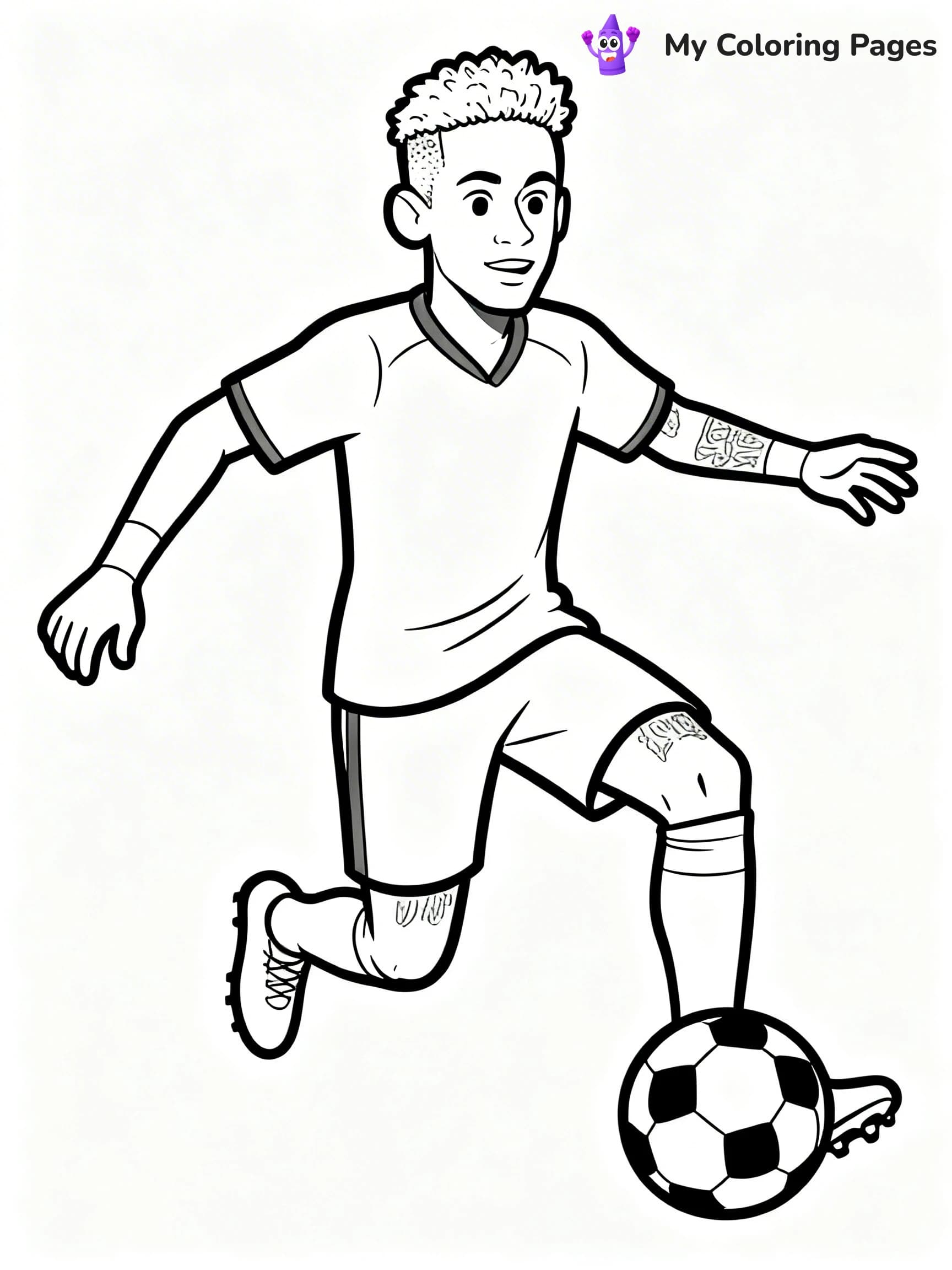 Neymar Coloring Pages - 3