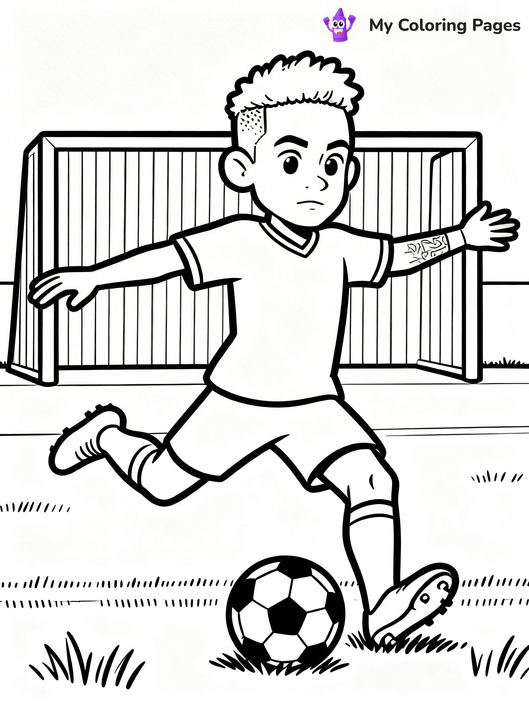 Neymar Coloring Pages - 1