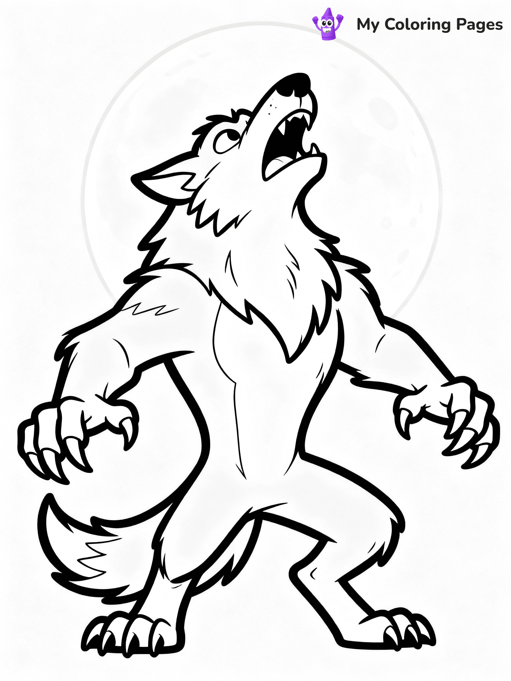 Werewolf Coloring Pages - 36
