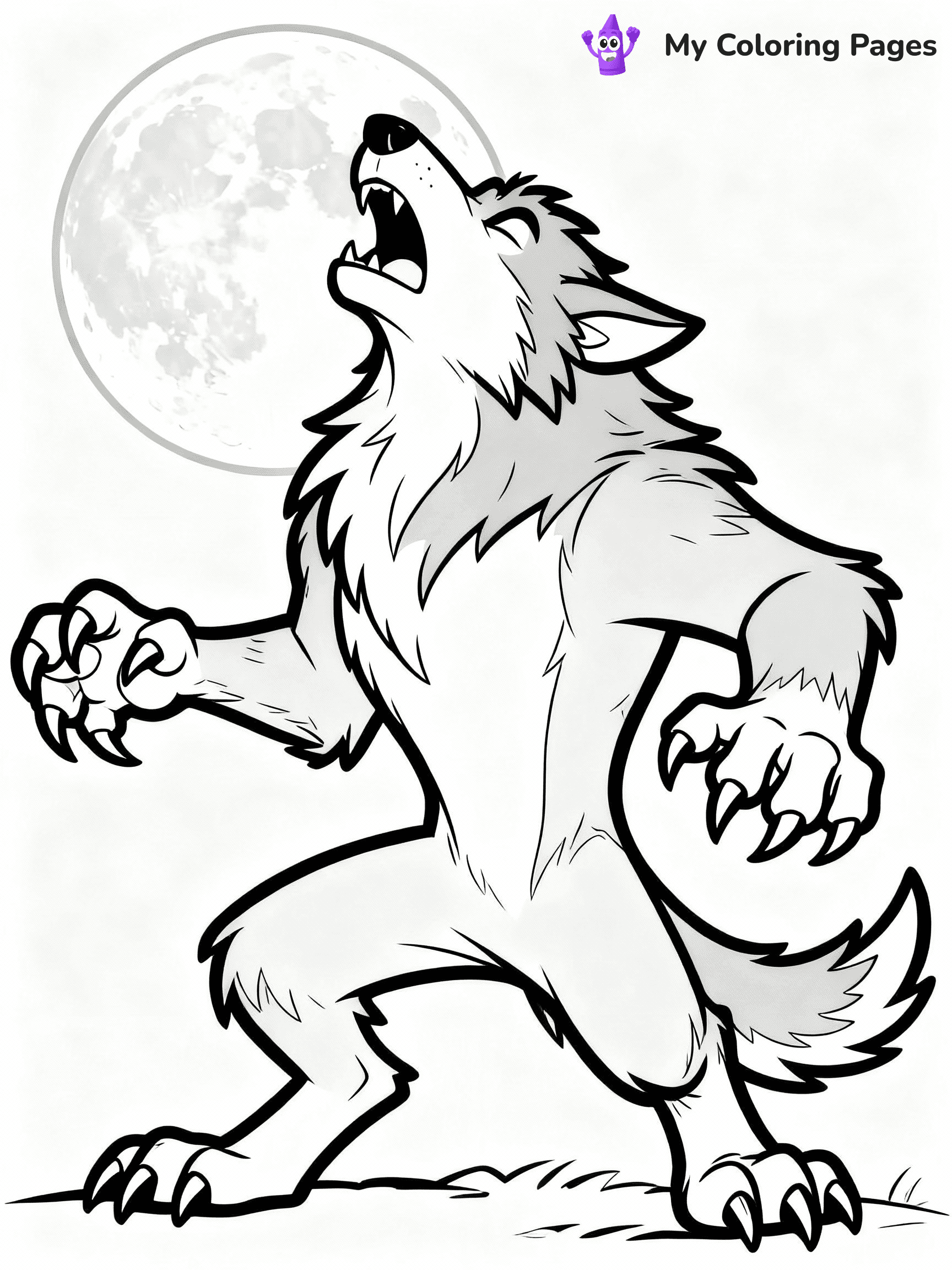 Werewolf Coloring Pages - 34