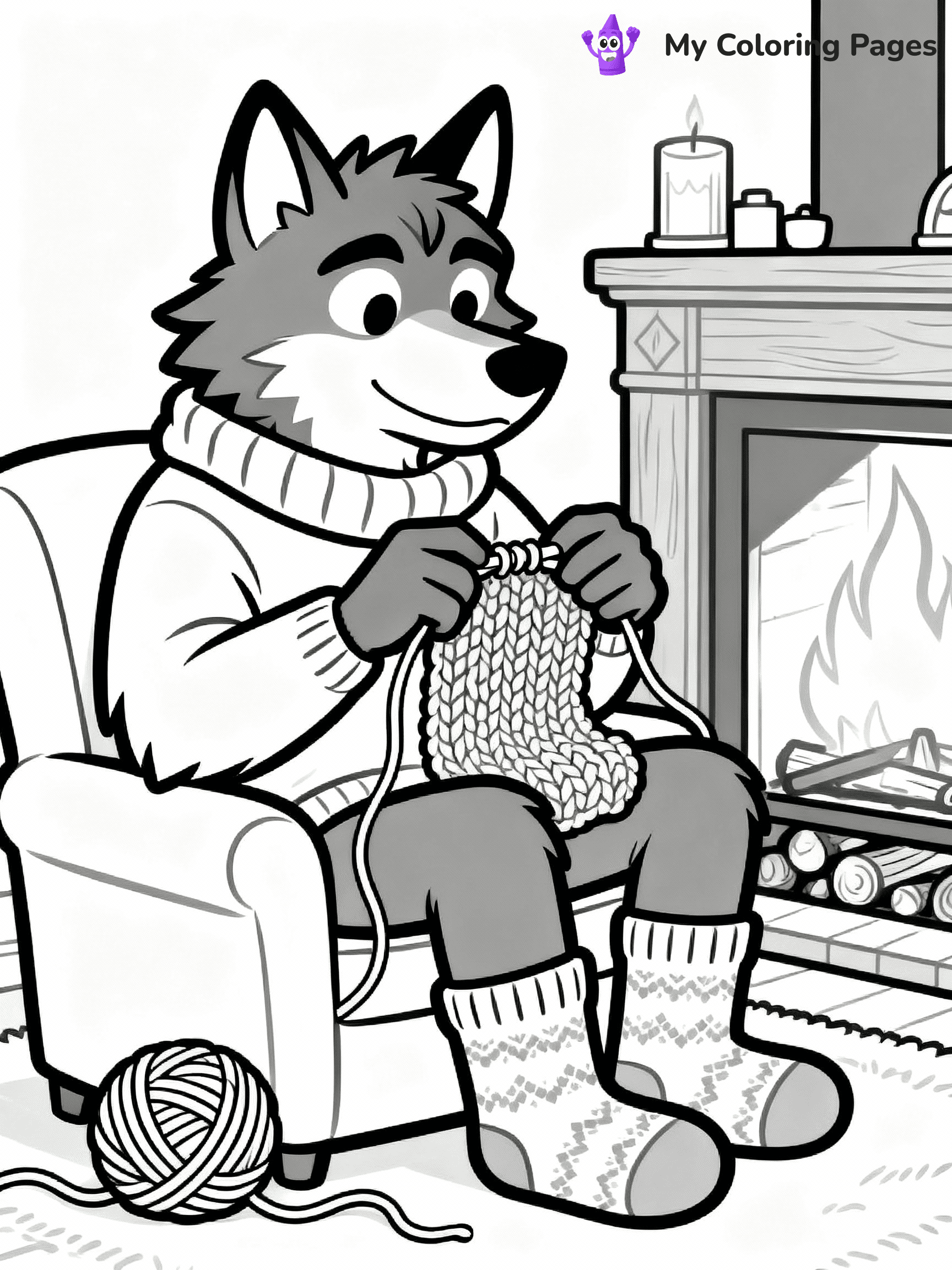 Werewolf Coloring Pages - 33