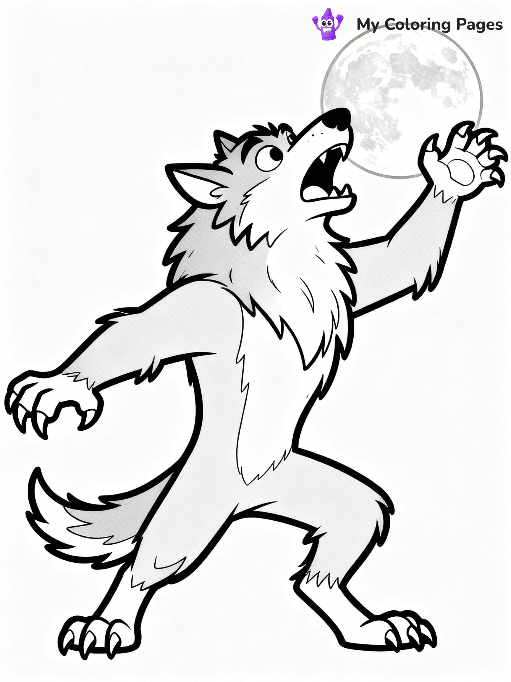 Werewolf Coloring Pages - 32