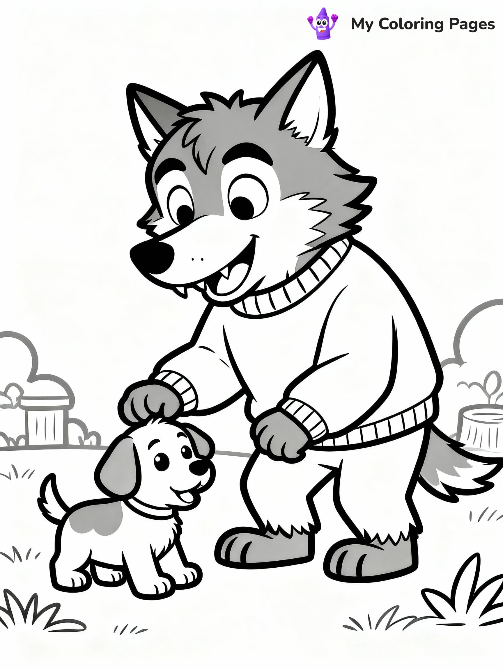 Werewolf Coloring Pages - 23