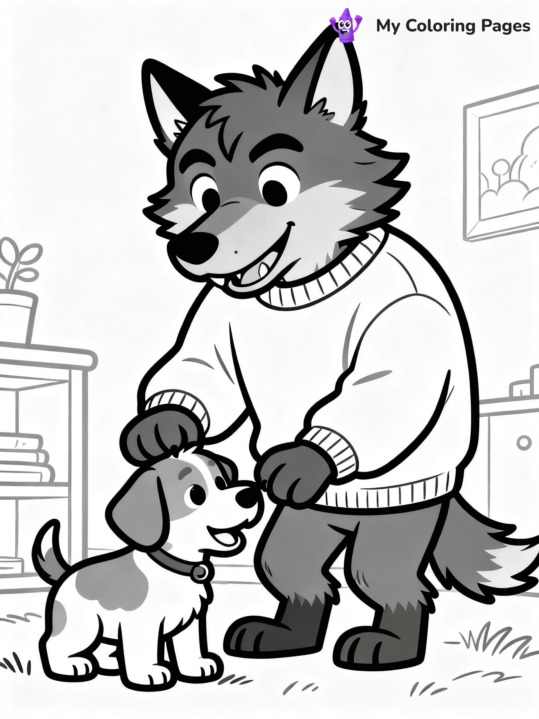 Werewolf Coloring Pages - 22