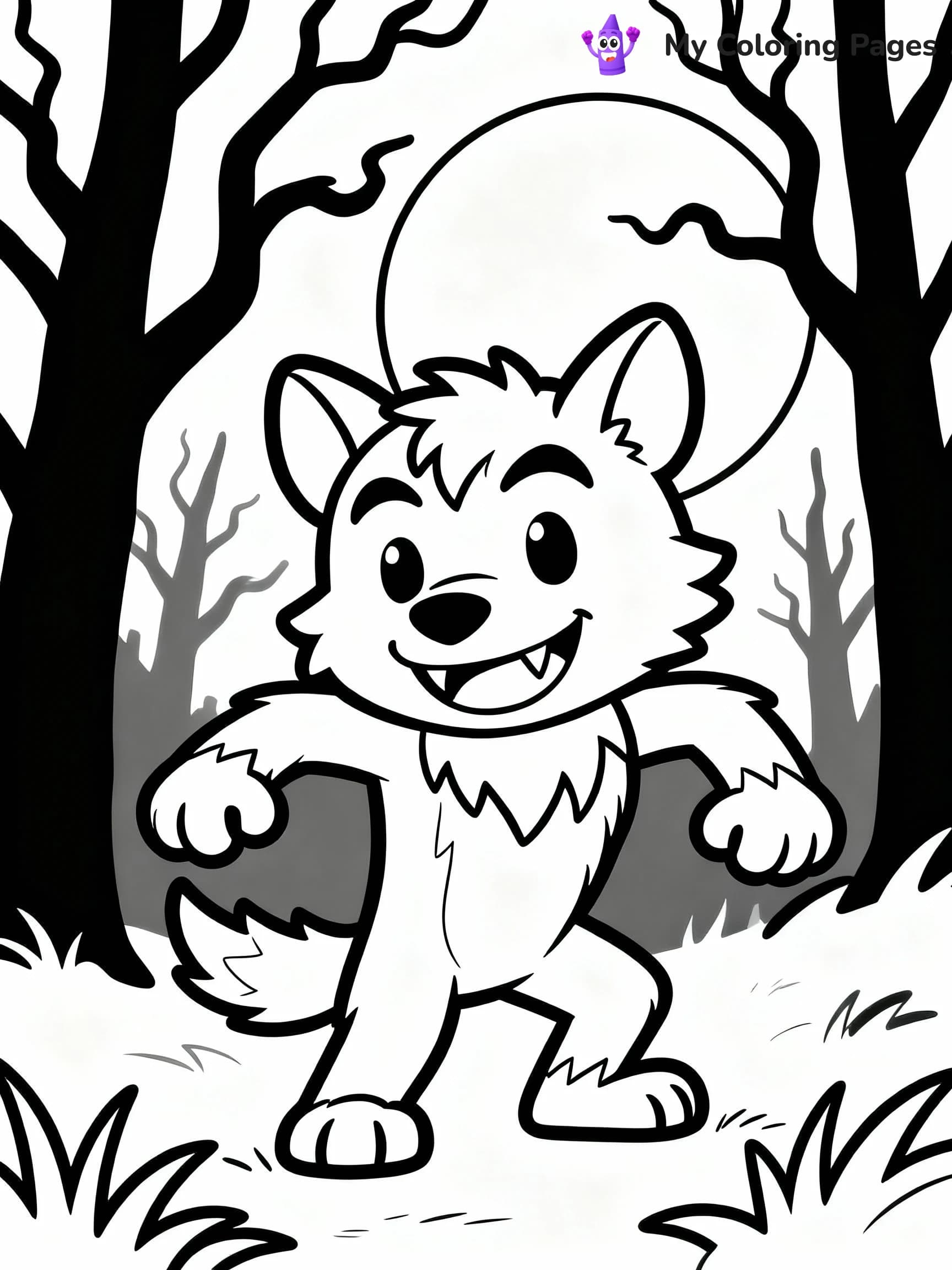 Werewolf Coloring Pages - 20