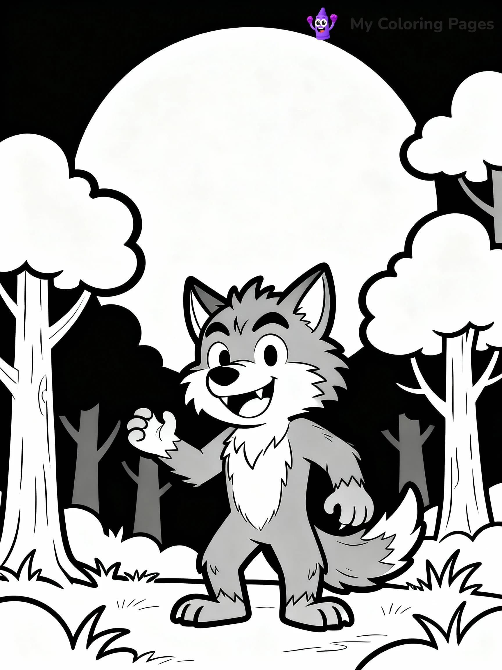Werewolf Coloring Pages - 19
