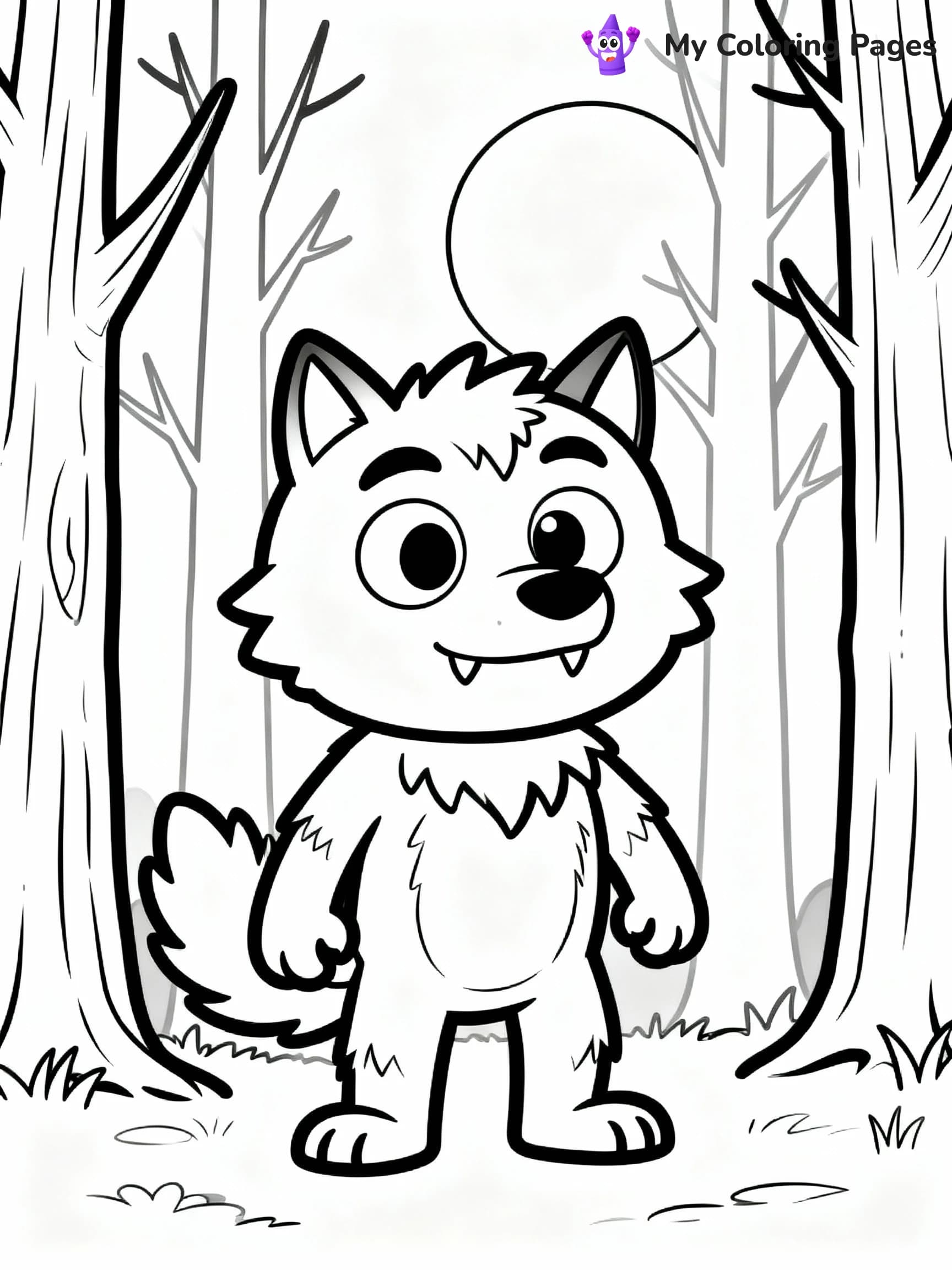 Werewolf Coloring Pages - 18