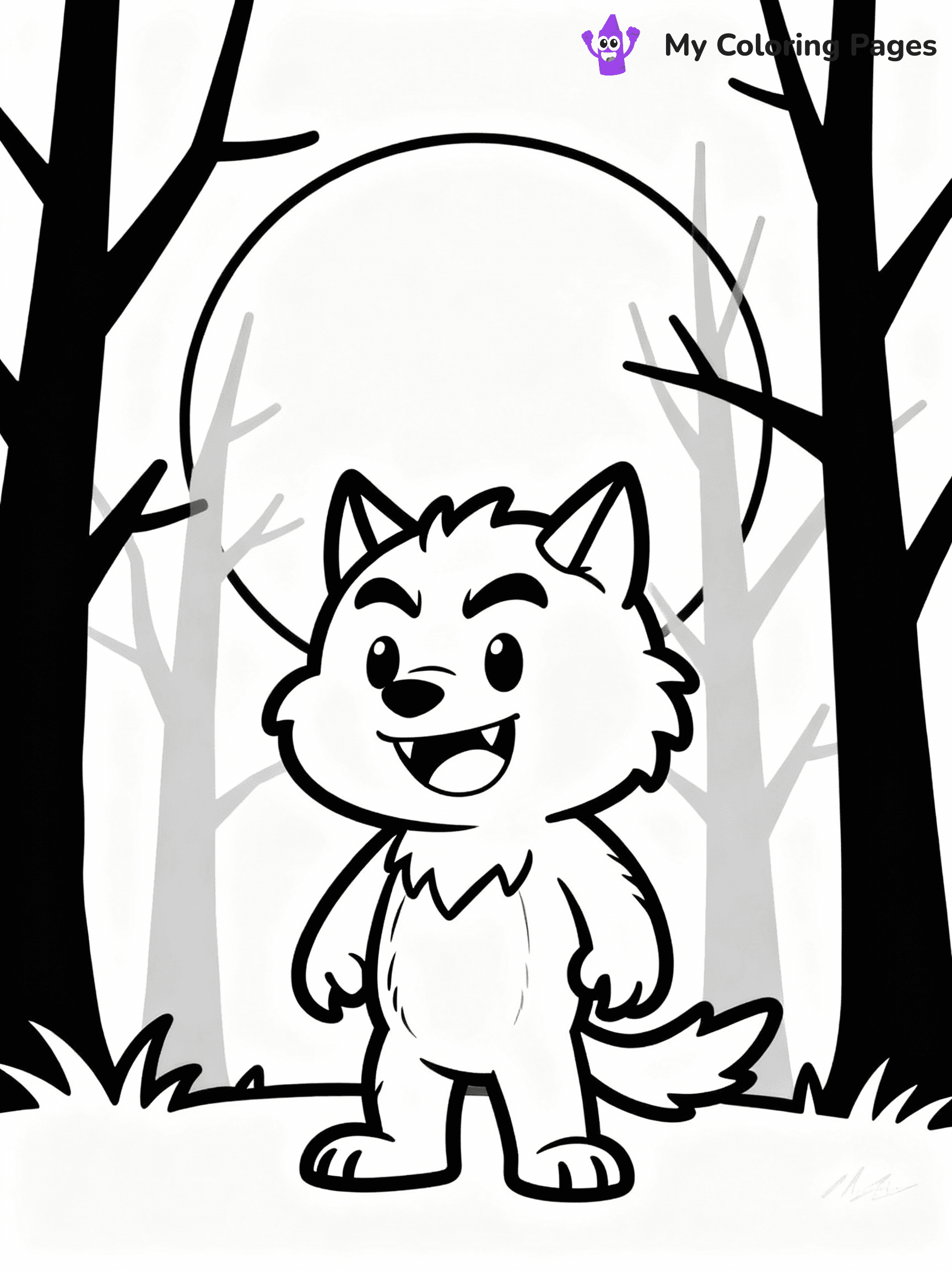 Werewolf Coloring Pages - 17