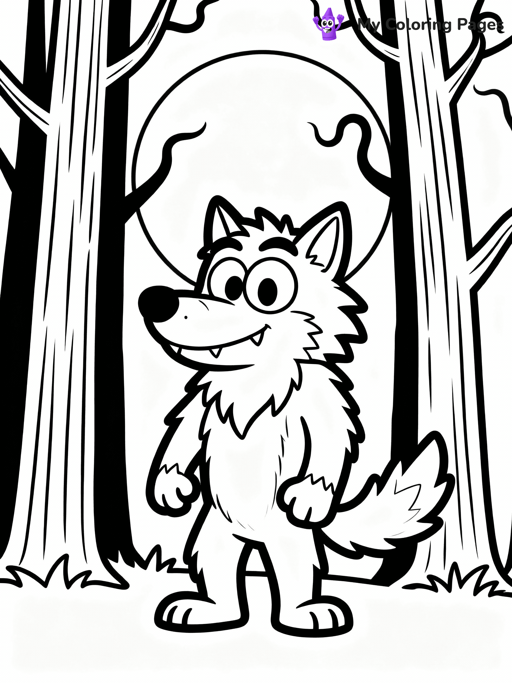 Werewolf Coloring Pages - 15