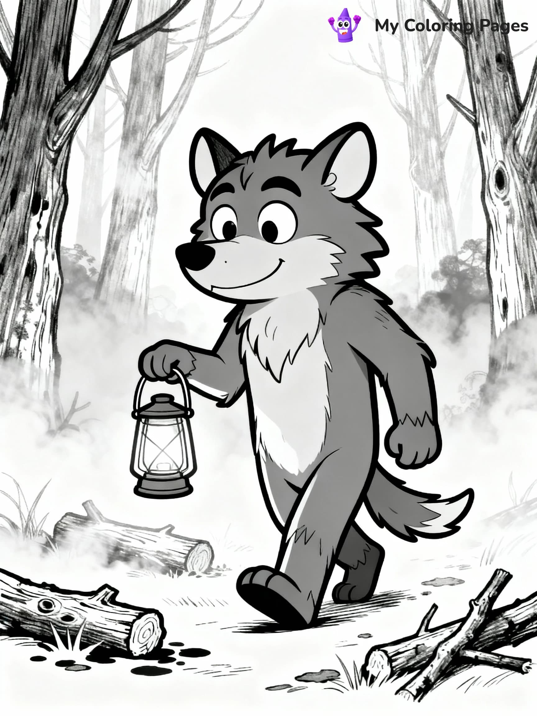 Werewolf Coloring Pages - 10
