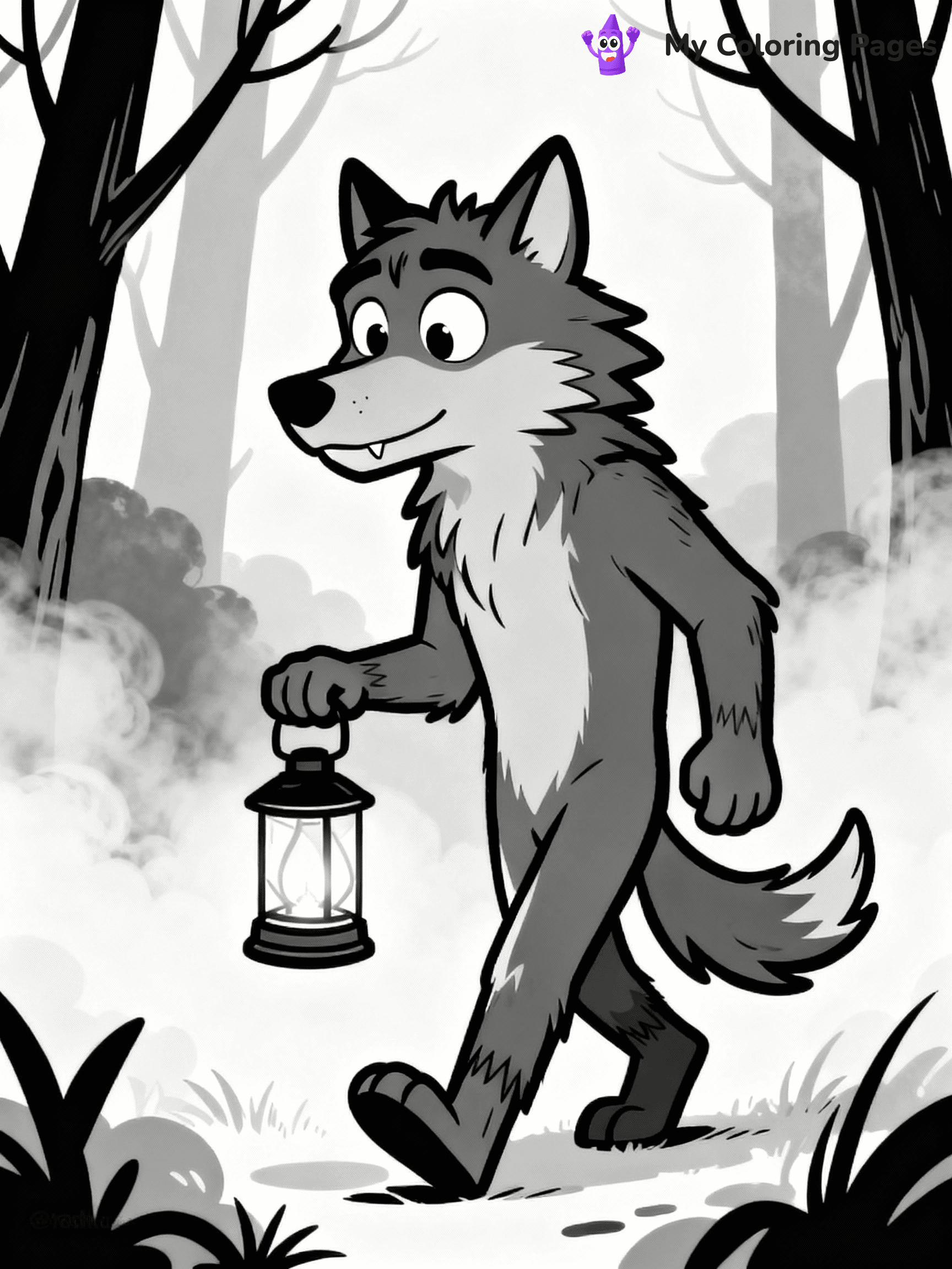 Werewolf Coloring Pages - 9