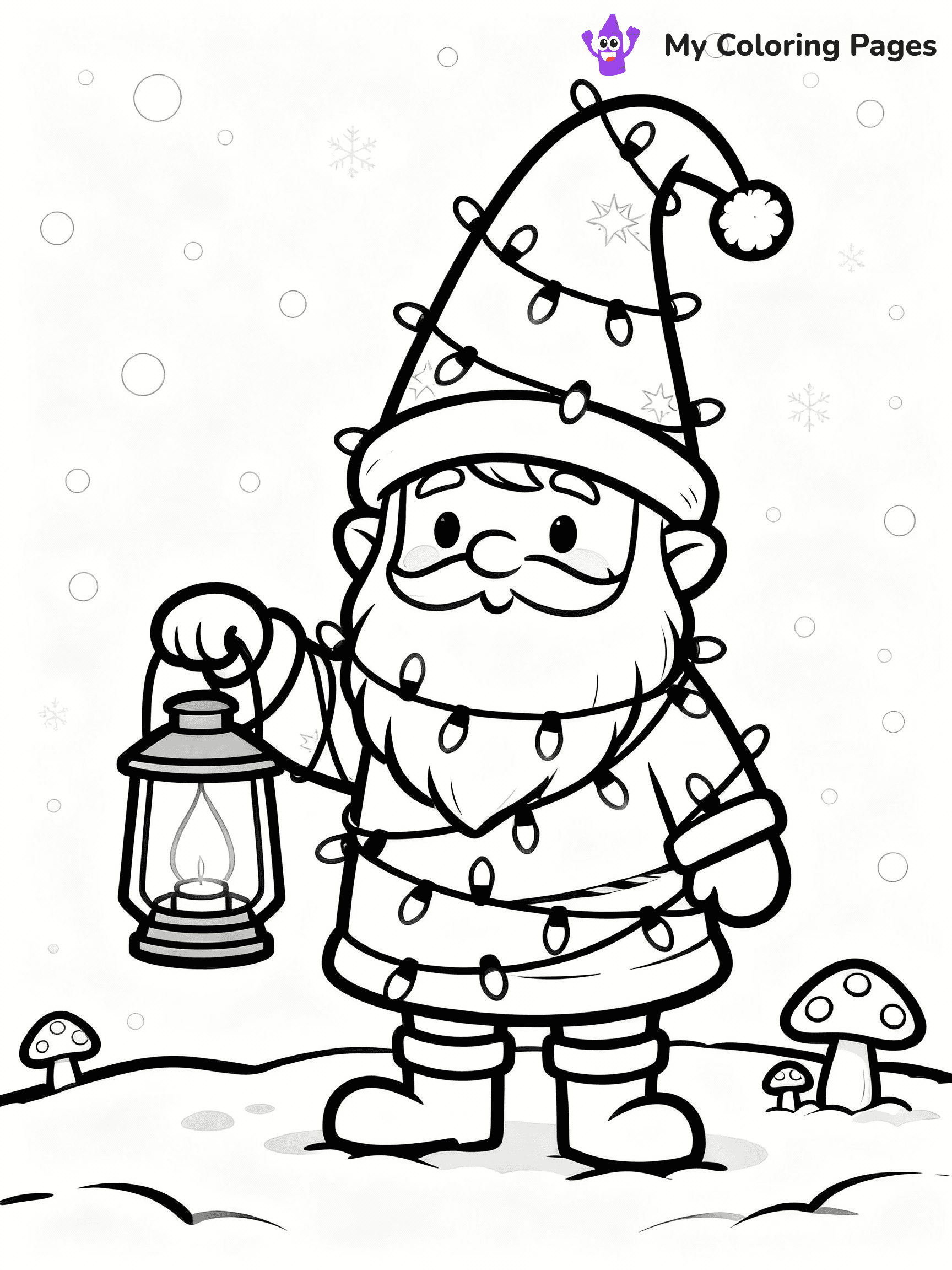 Christmas Light Coloring Pages - 35