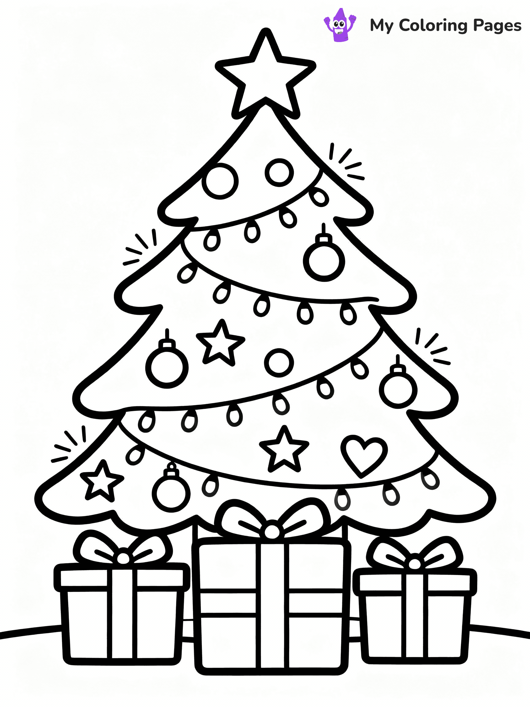 Christmas Light Coloring Pages - 23