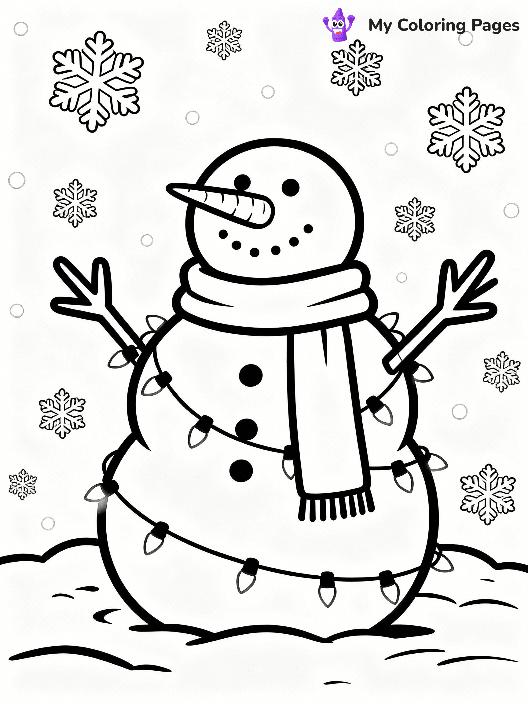 Christmas Light Coloring Pages - 18