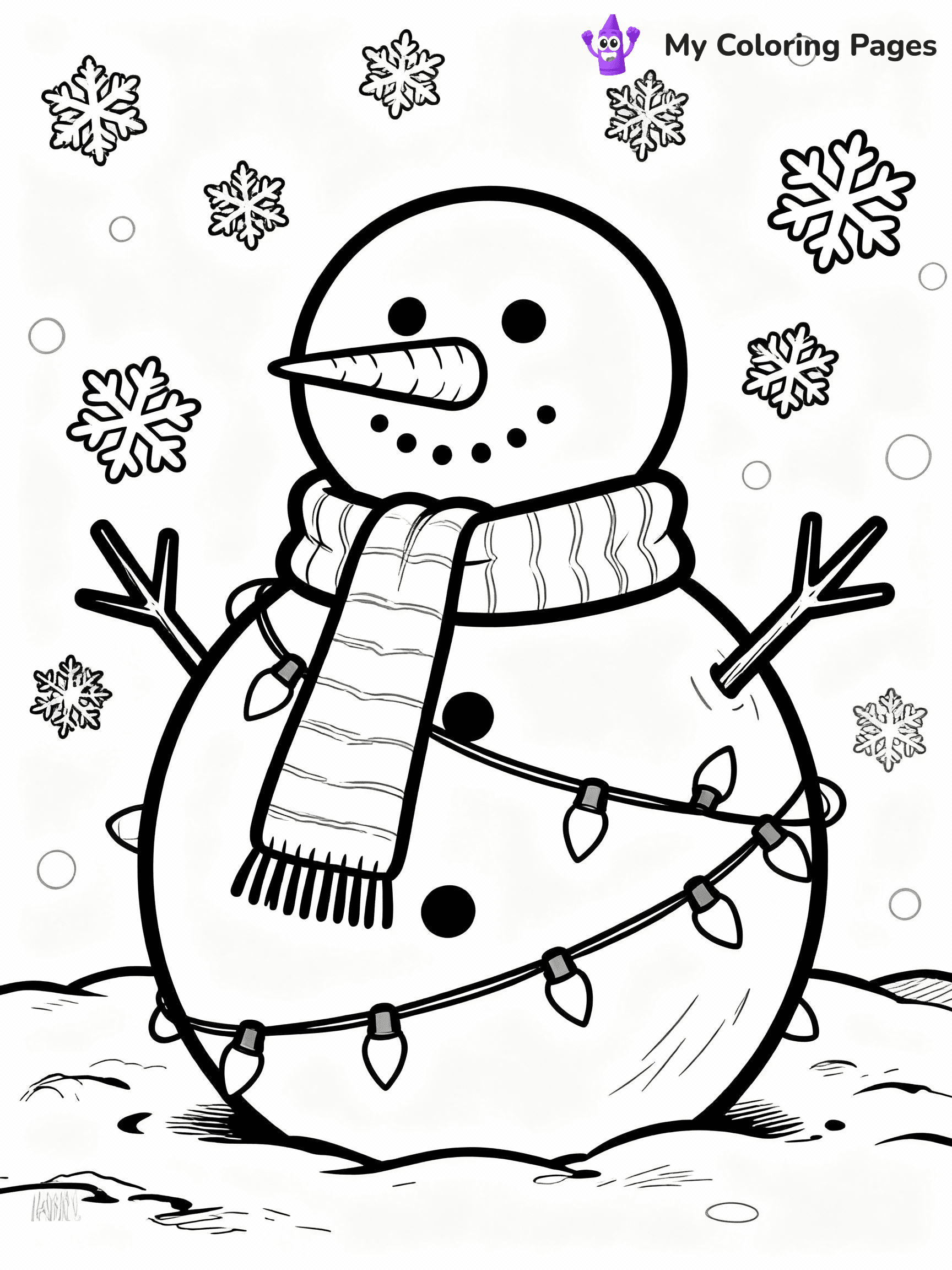 Christmas Light Coloring Pages - 15
