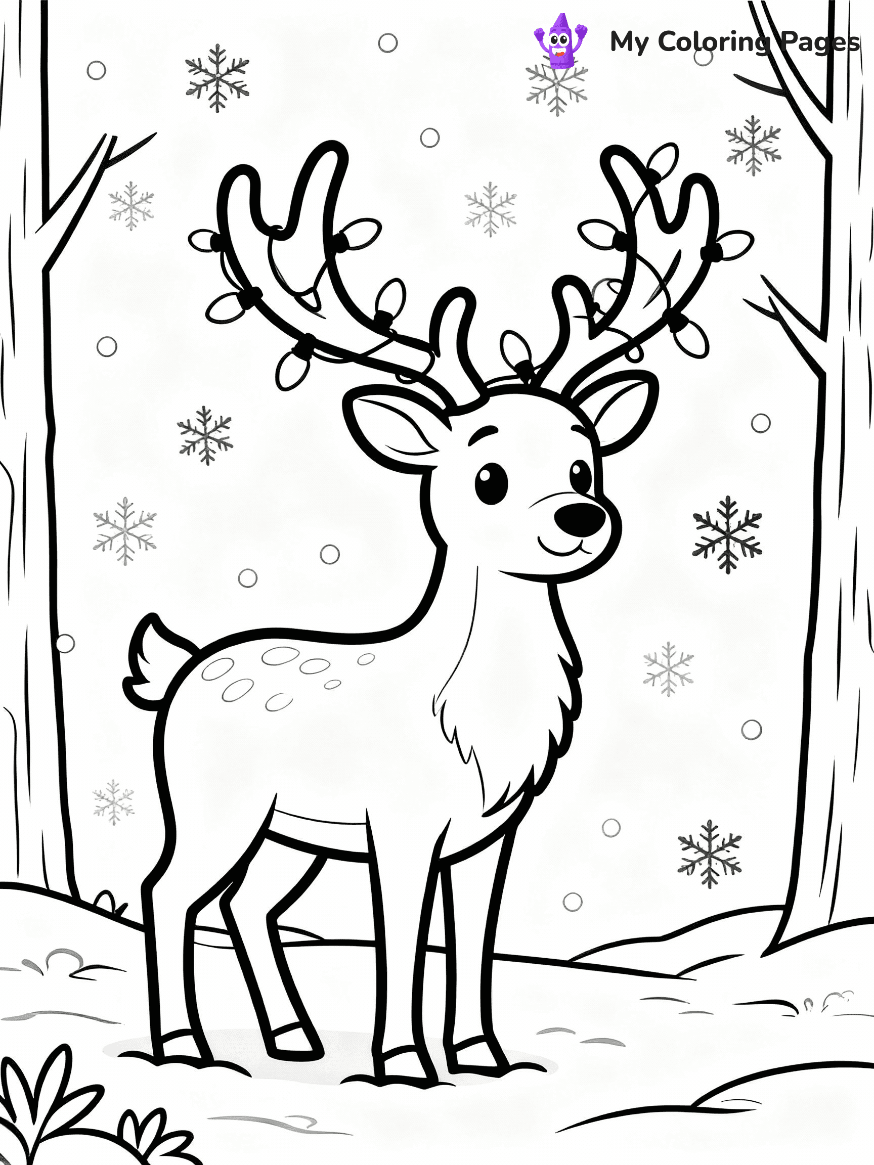 Christmas Light Coloring Pages - 7