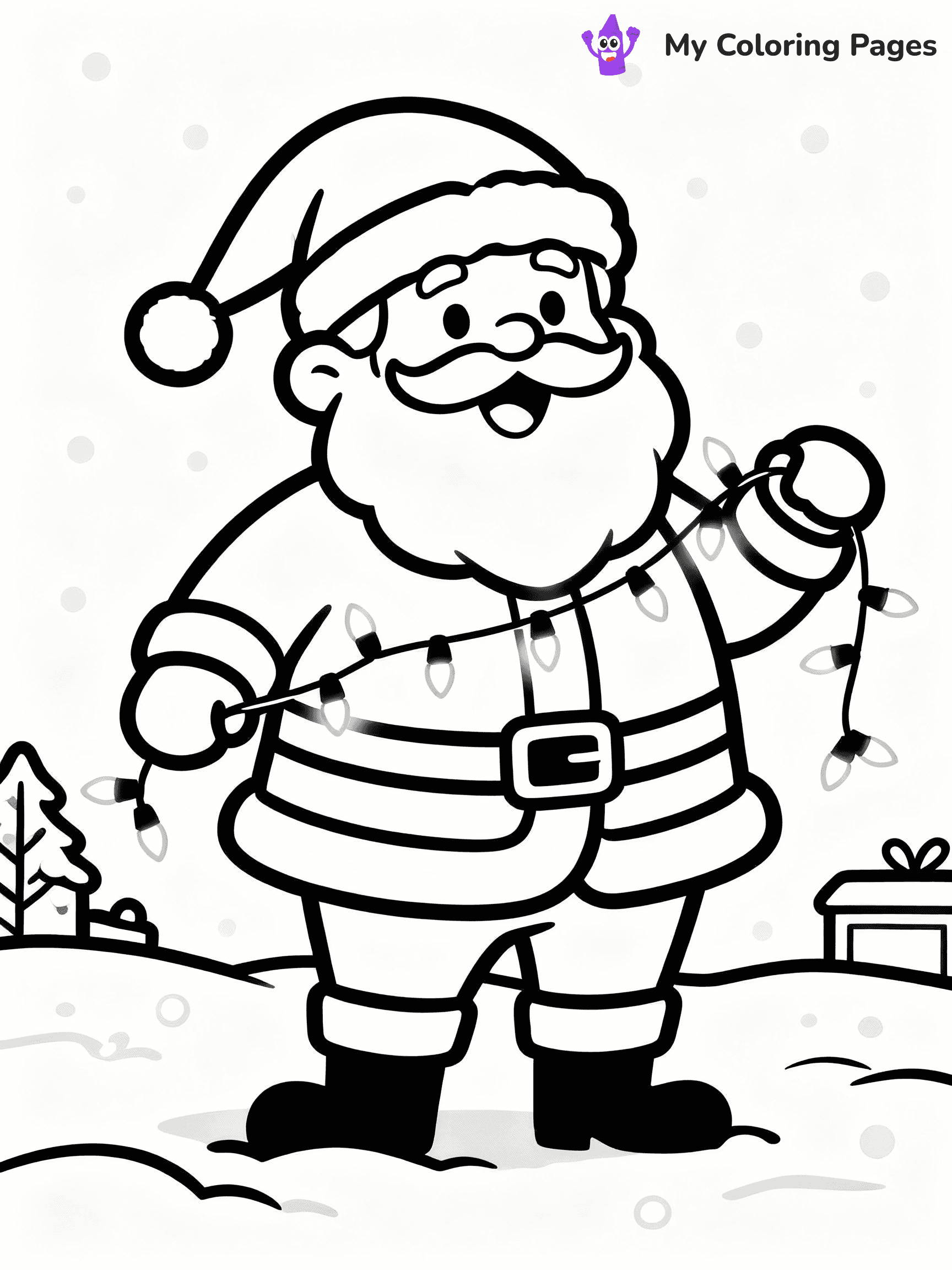 Christmas Light Coloring Pages - 6